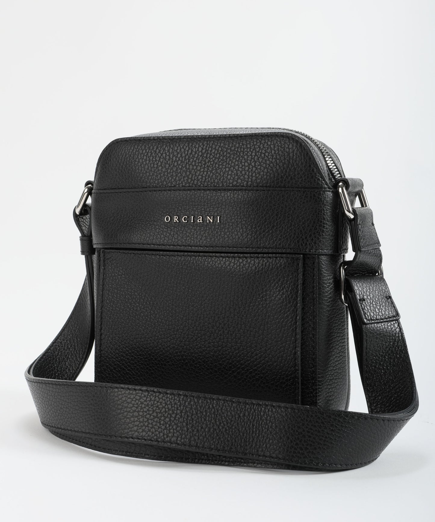 ORCIANI Chevrette leather messenger bag