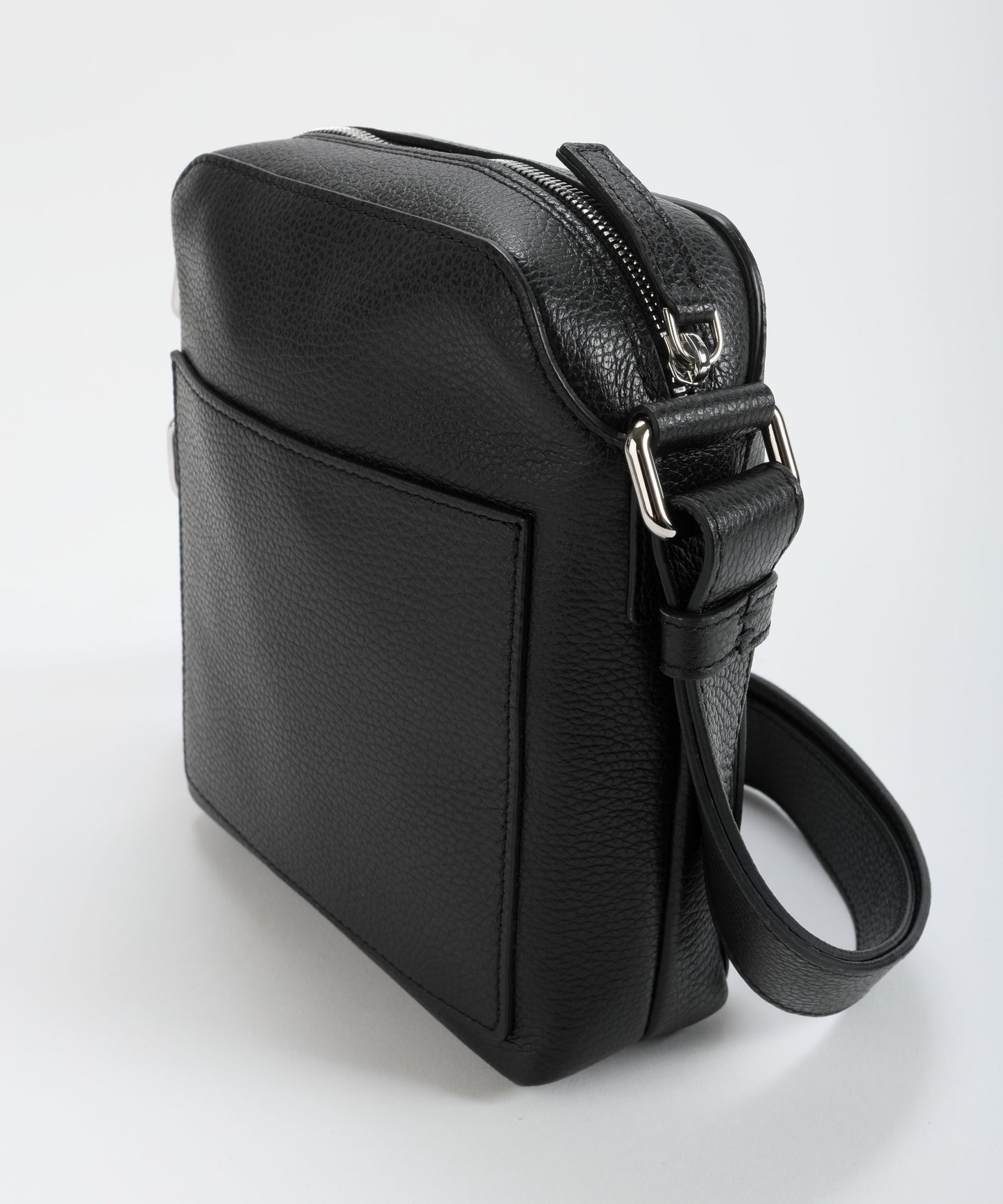 ORCIANI Chevrette leather messenger bag