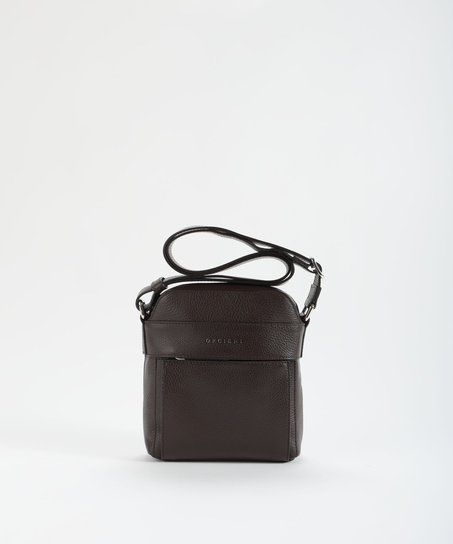 ORCIANI Chevrette leather messenger bag