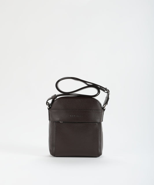 ORCIANI Chevrette leather messenger bag