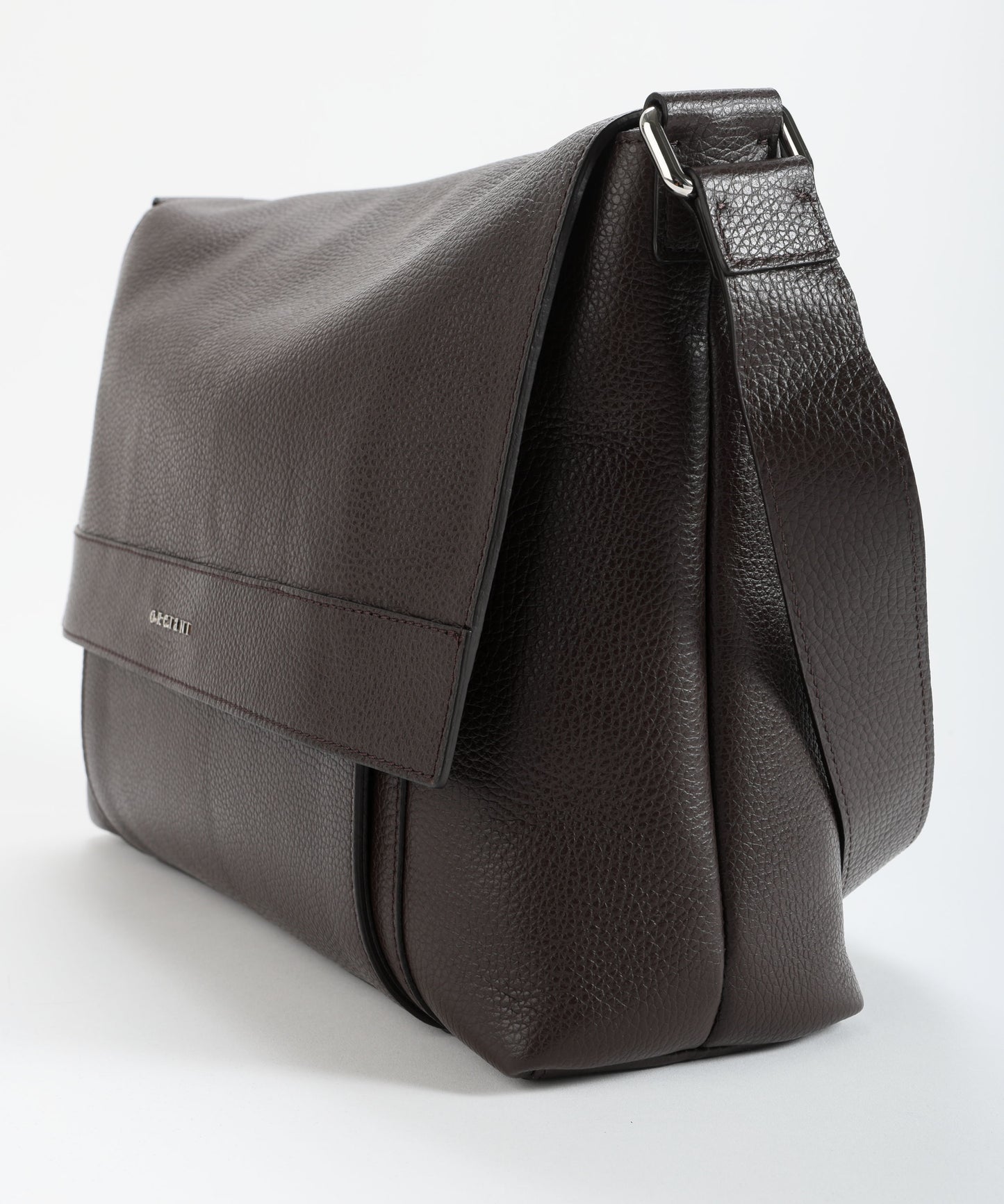 ORCIANI Micron hammered leather messenger bag