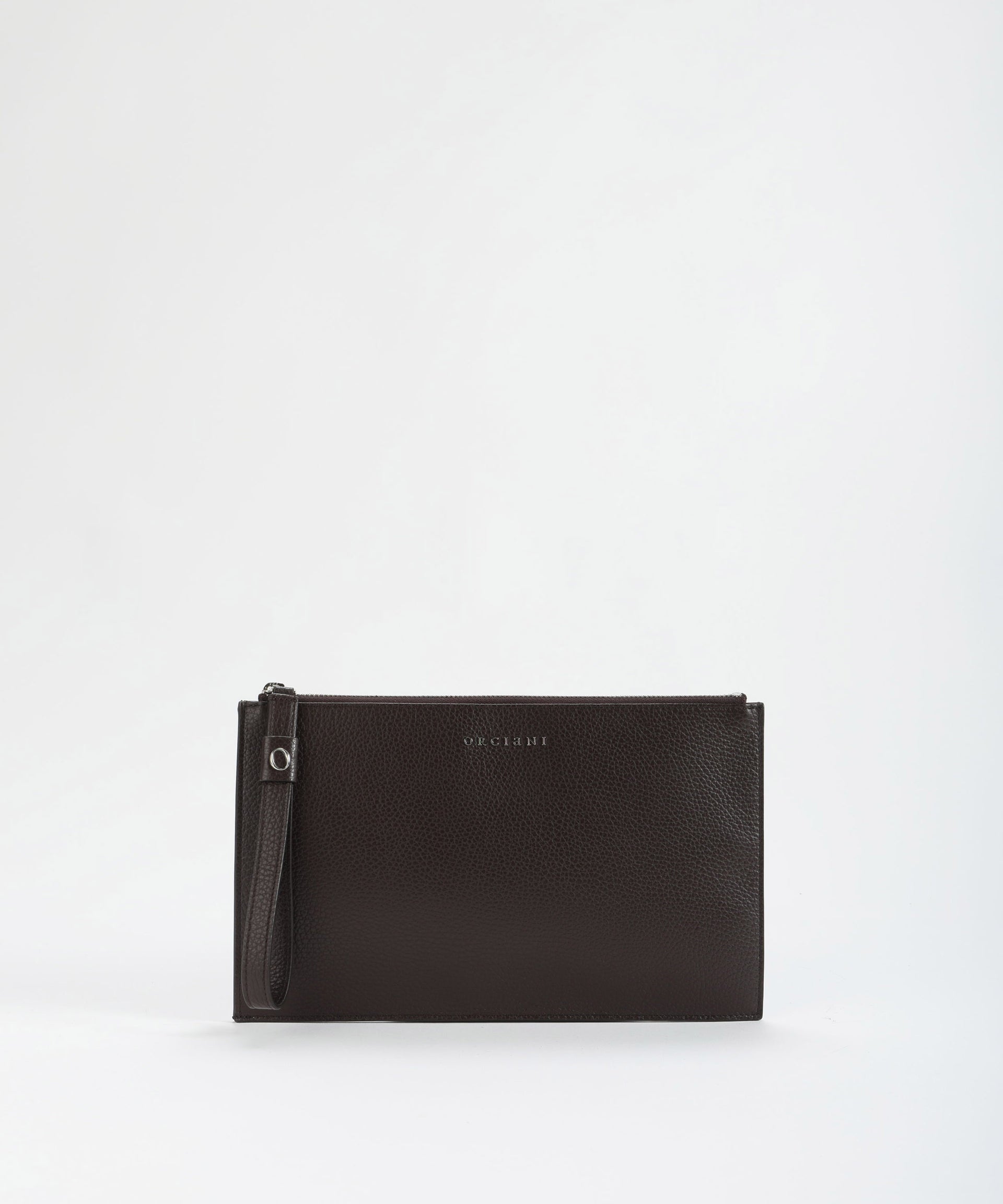 ORCIANI busta grande micron in pelle con polsiera