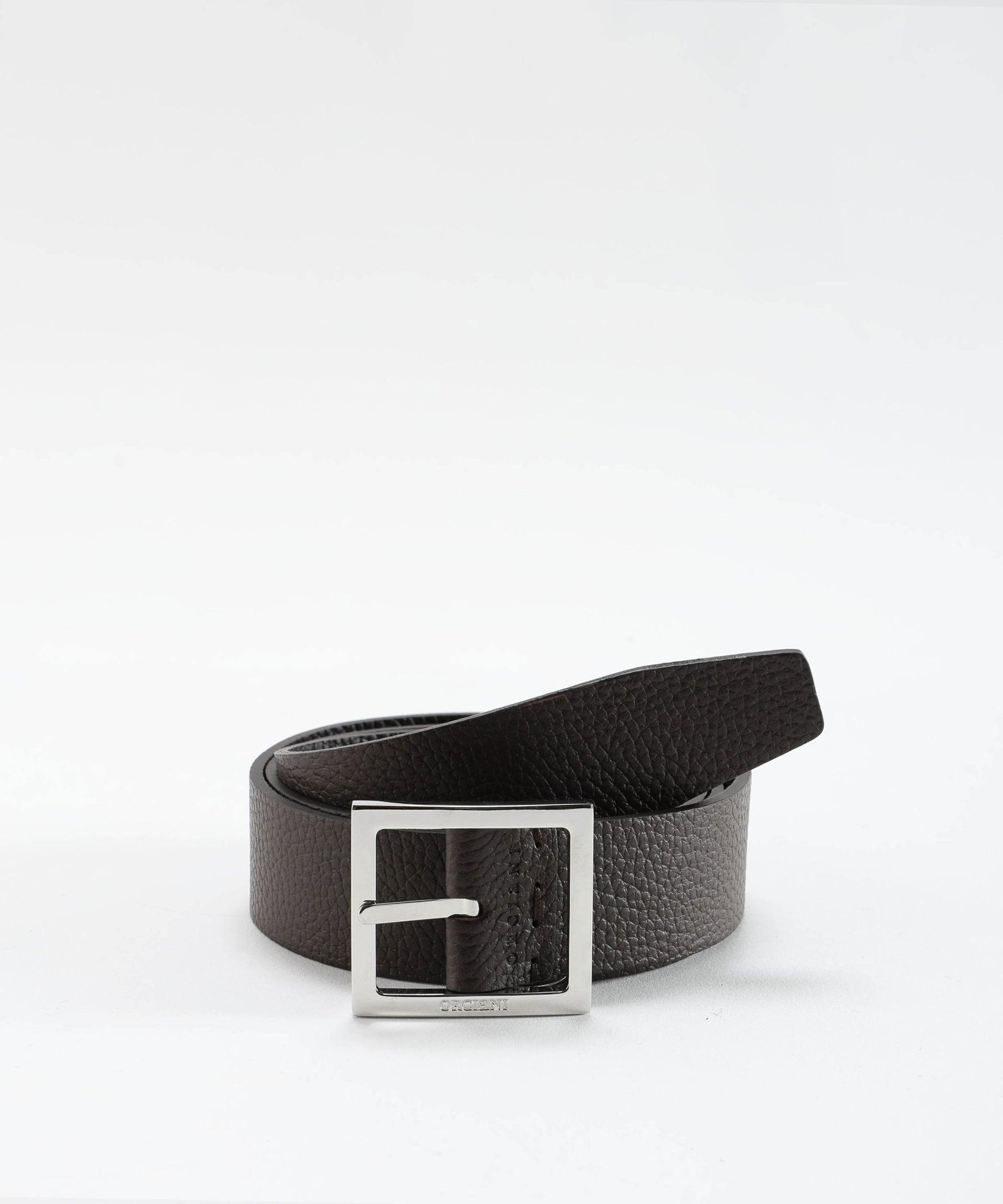 ORCIANI Cintura reversibile Saffiano Double in pelle 3,5 cm