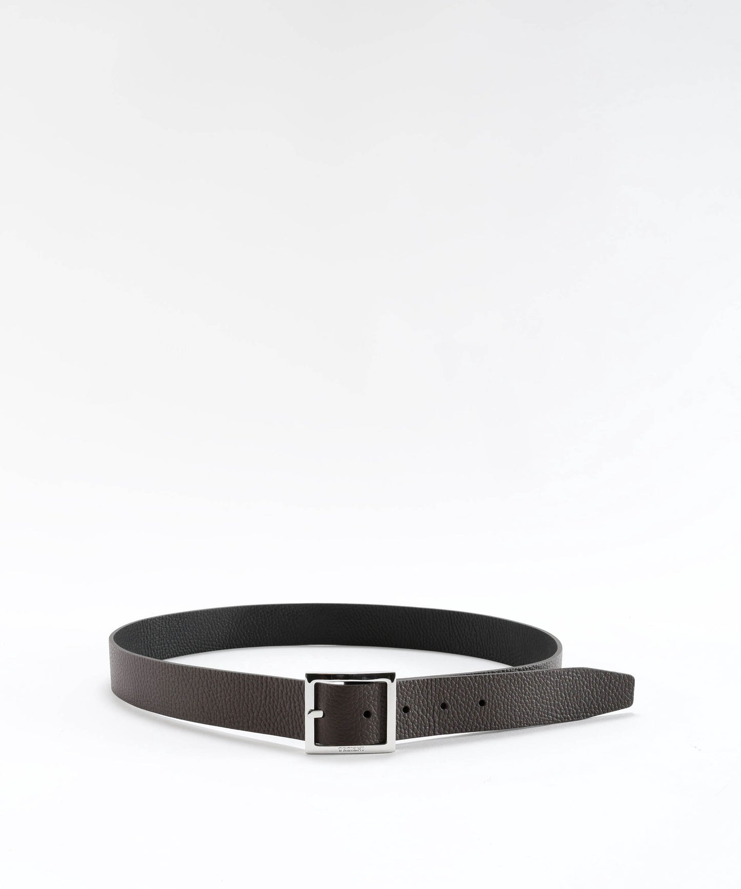 ORCIANI Cintura reversibile Saffiano Double in pelle 3,5 cm