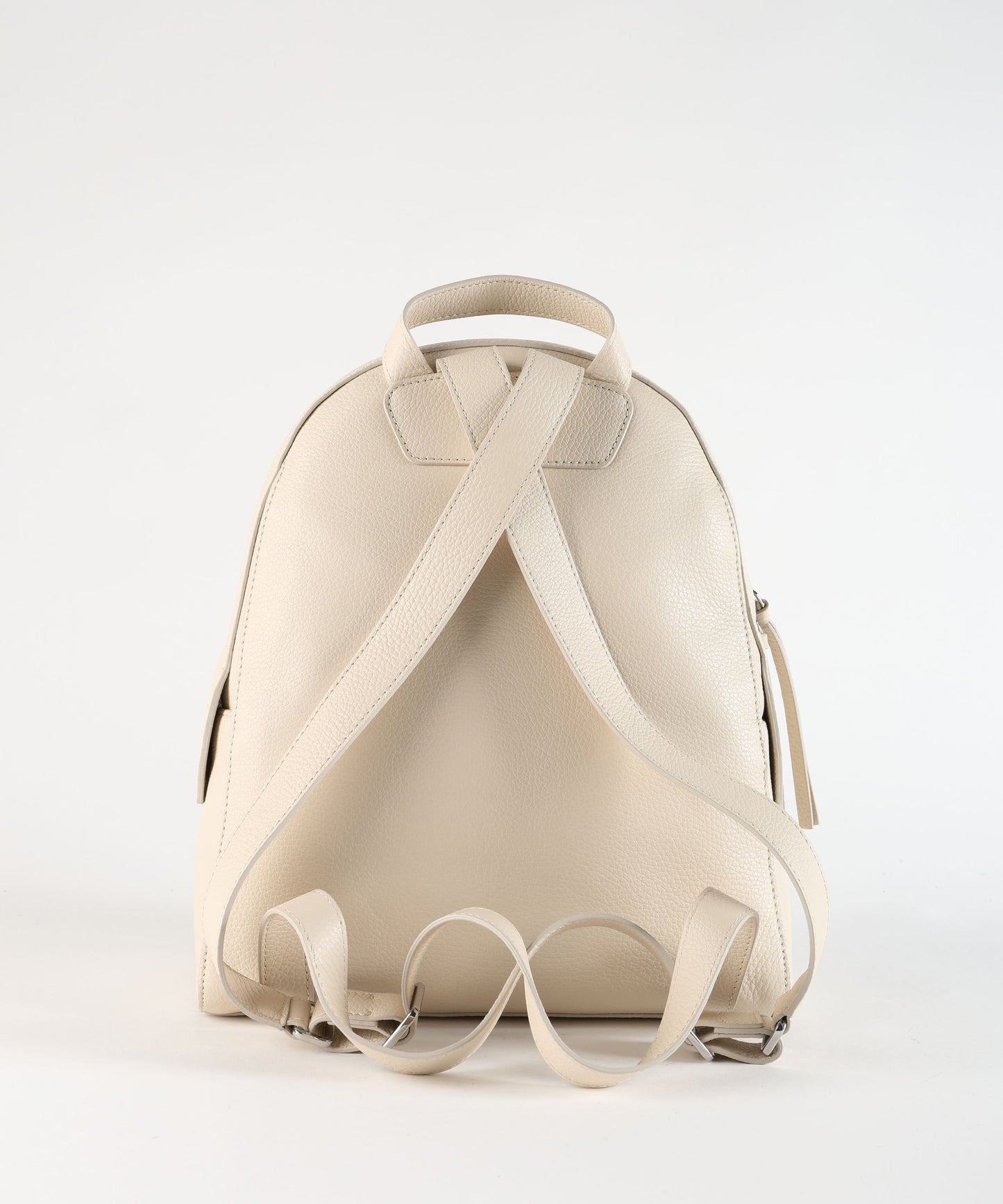 ORCIANI Zaino in Pelle Martellata Made in Italy con Finiture in Palladio