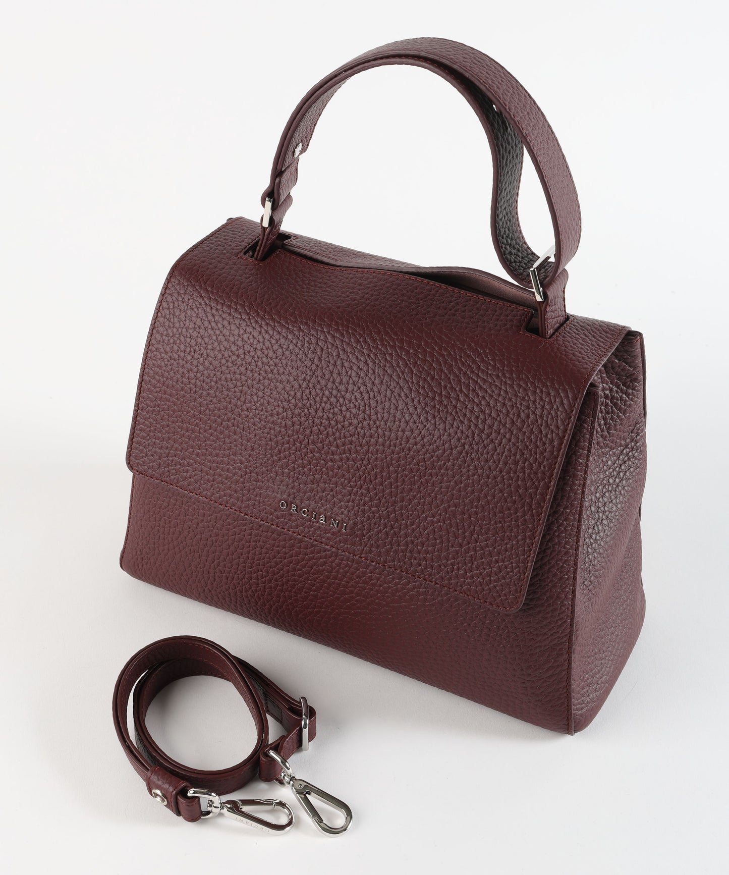 ORCIANI Borsa Sveva Soft Media a spalla in pelle con tracolla