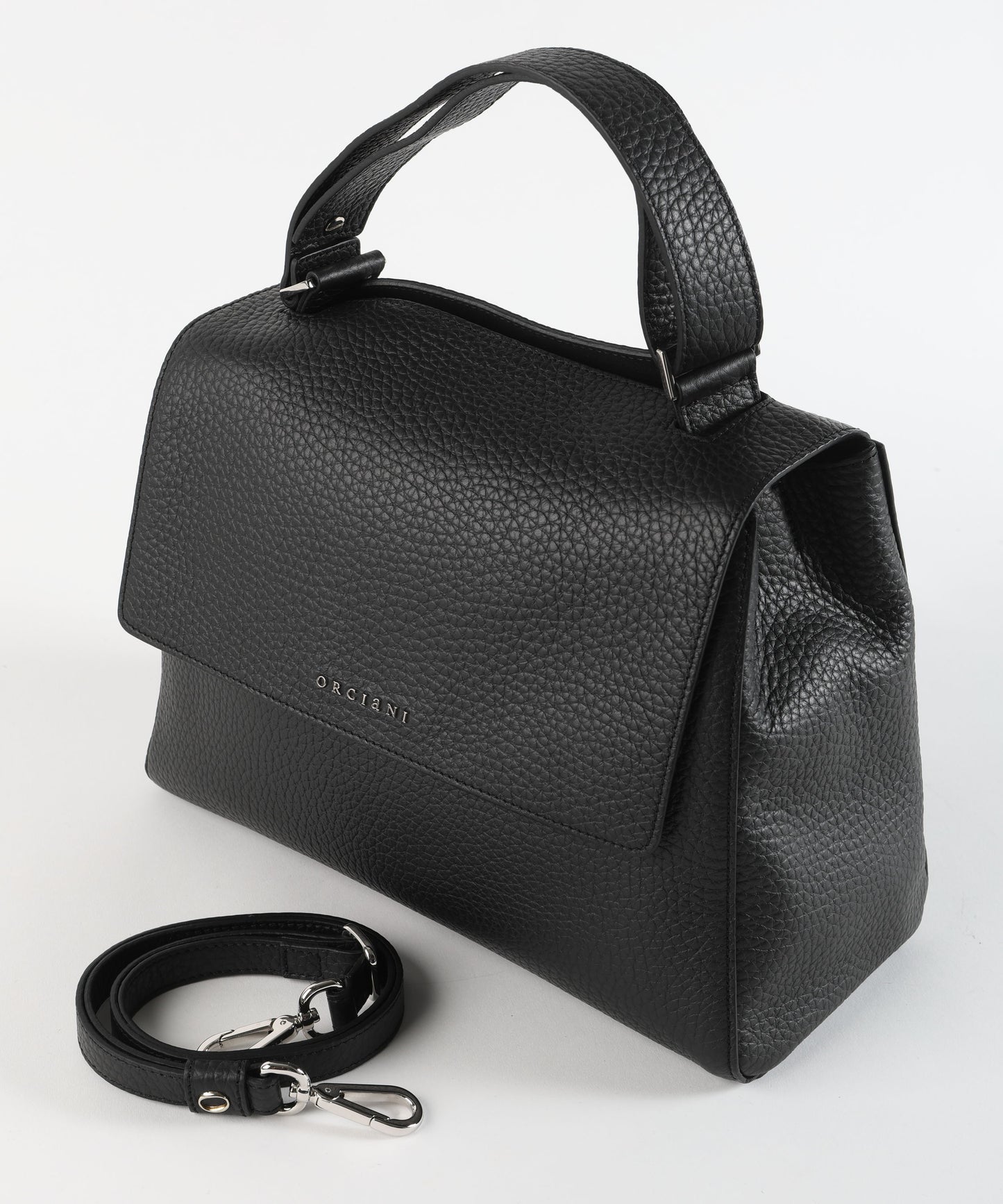 ORCIANI Borsa Sveva Soft Media a spalla in pelle con tracolla