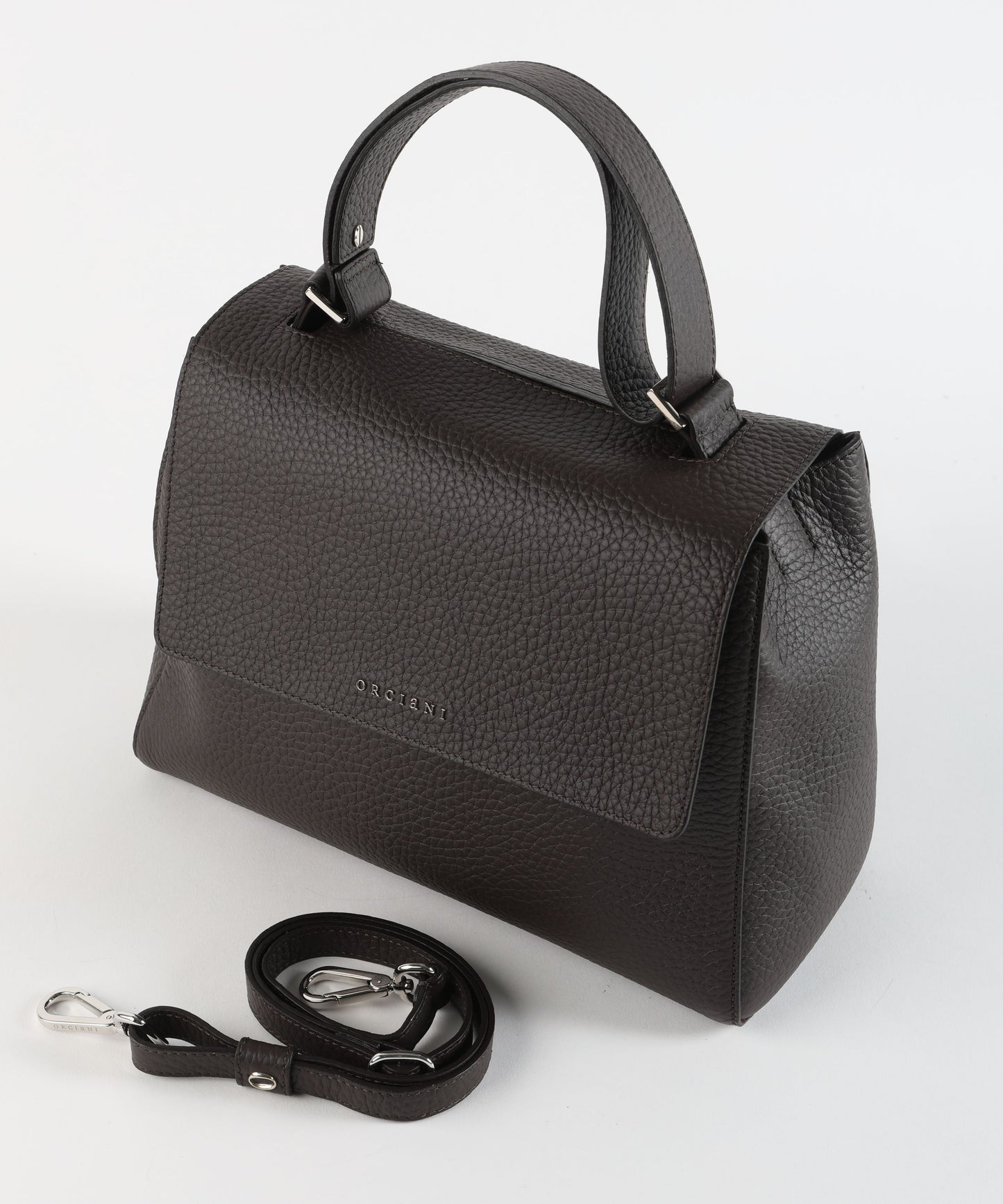 ORCIANI Borsa Sveva Soft Media a spalla in pelle con tracolla