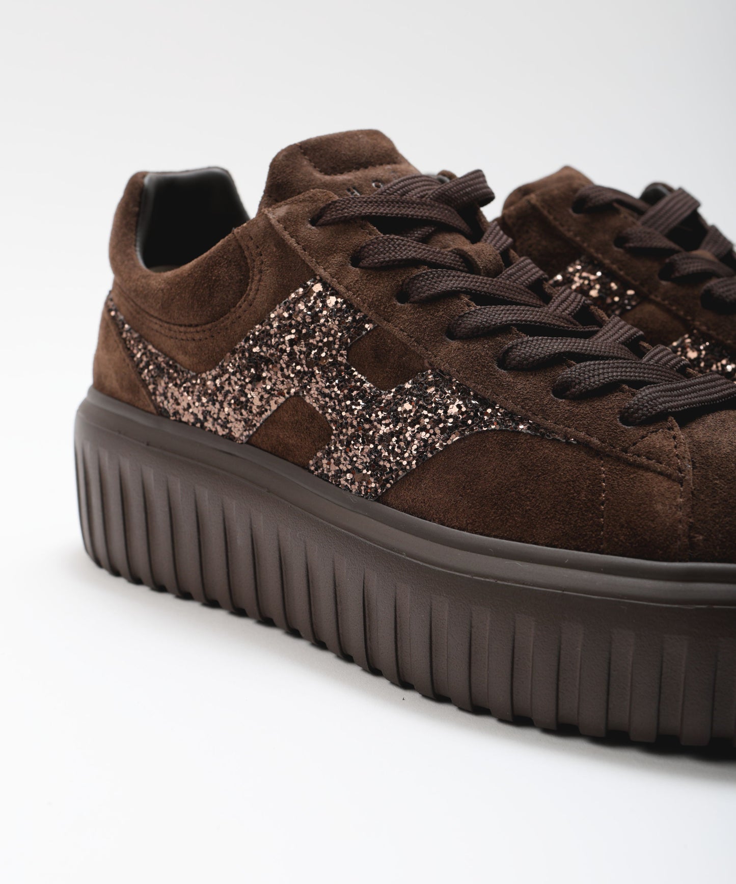 HOGAN  Sneakers con logo glitterato