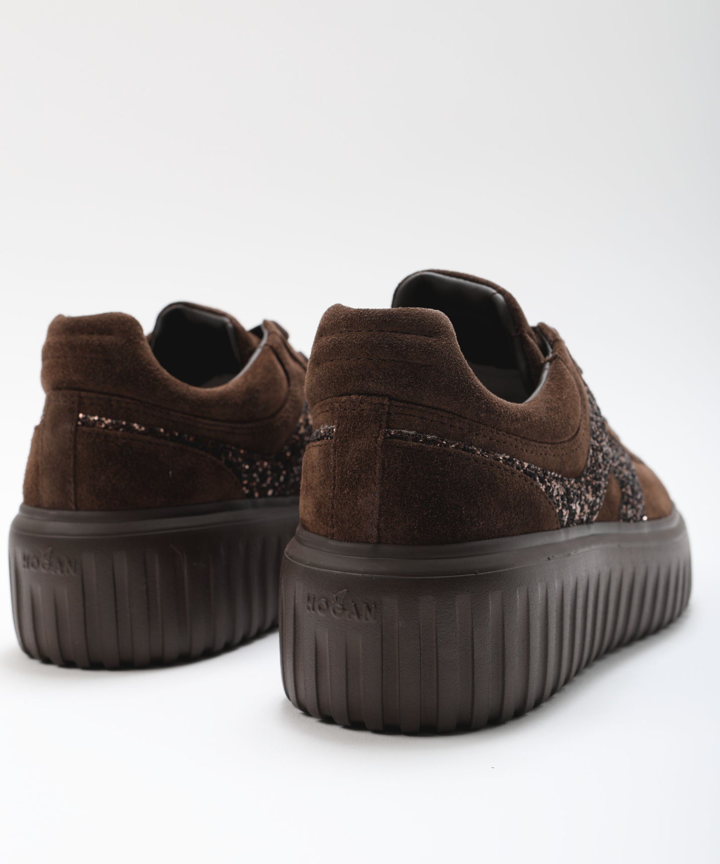 HOGAN  Sneakers con logo glitterato