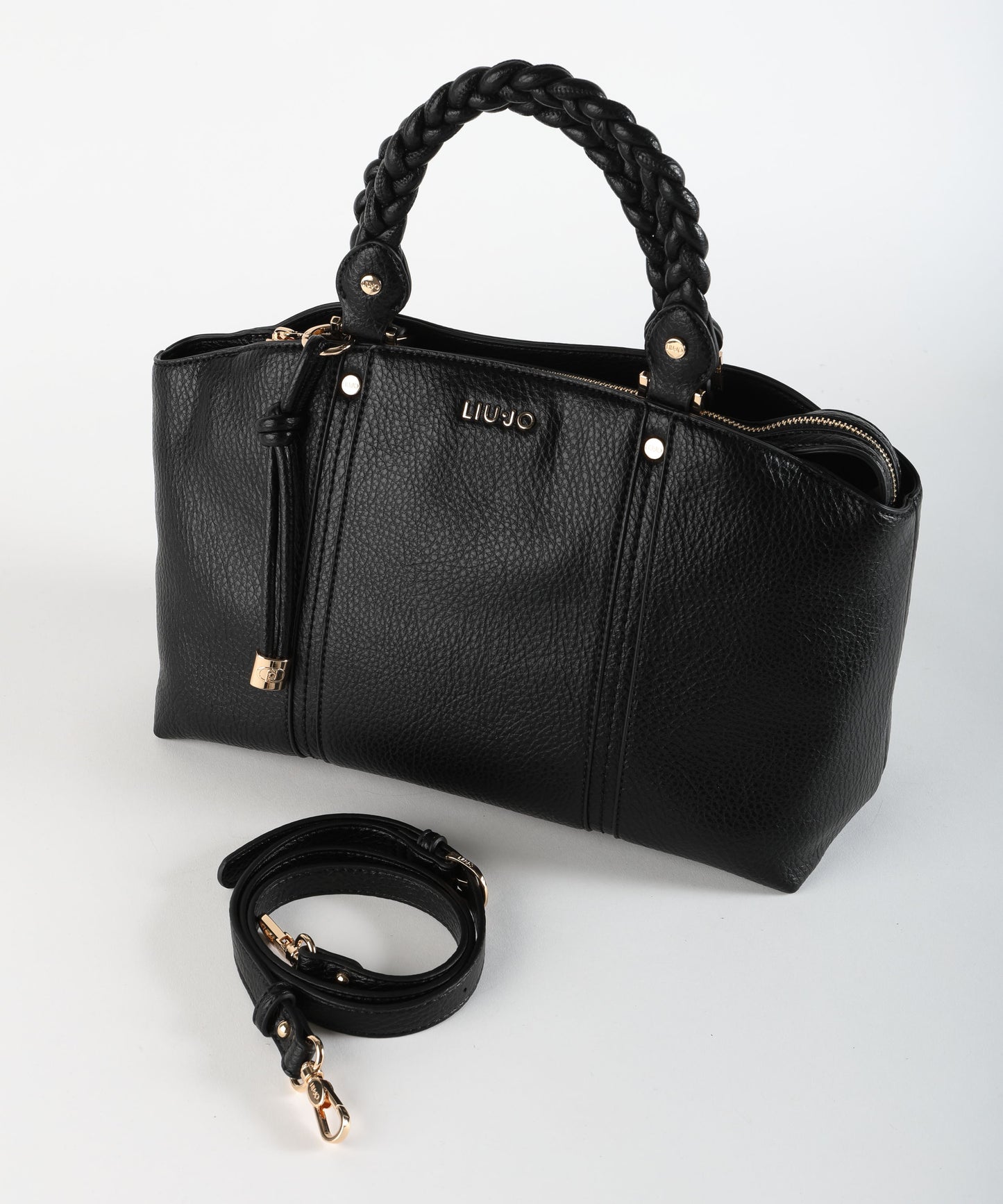 LIUJO ACCESSORI Fluida handheld bag with shoulder strap