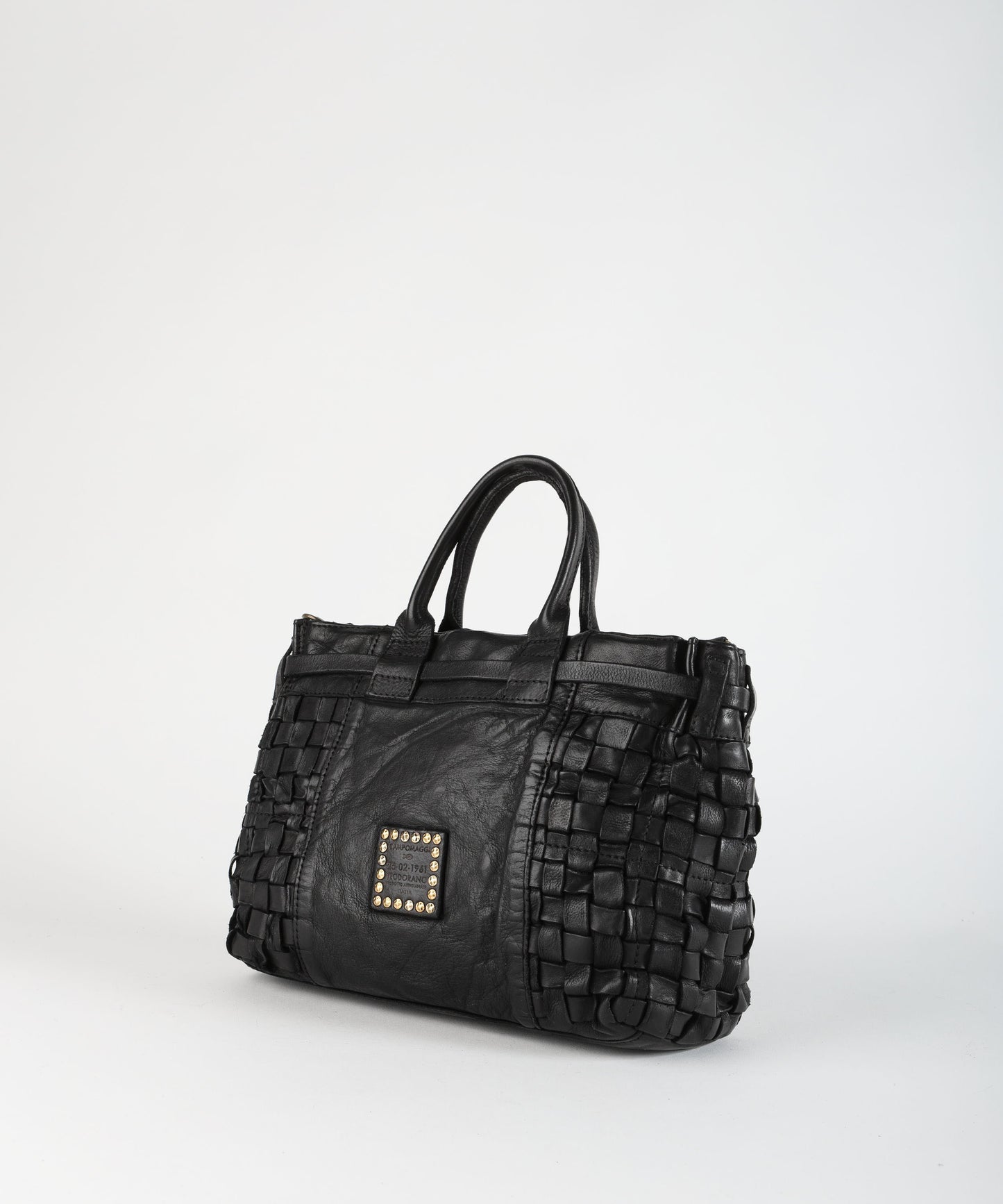 CAMPOMAGGI Shopper piccola intrecciata