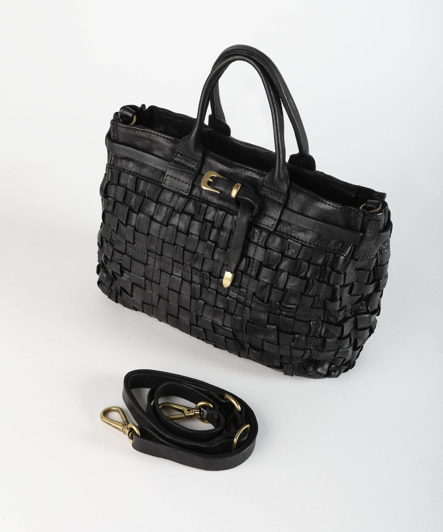 CAMPOMAGGI Shopper piccola intrecciata