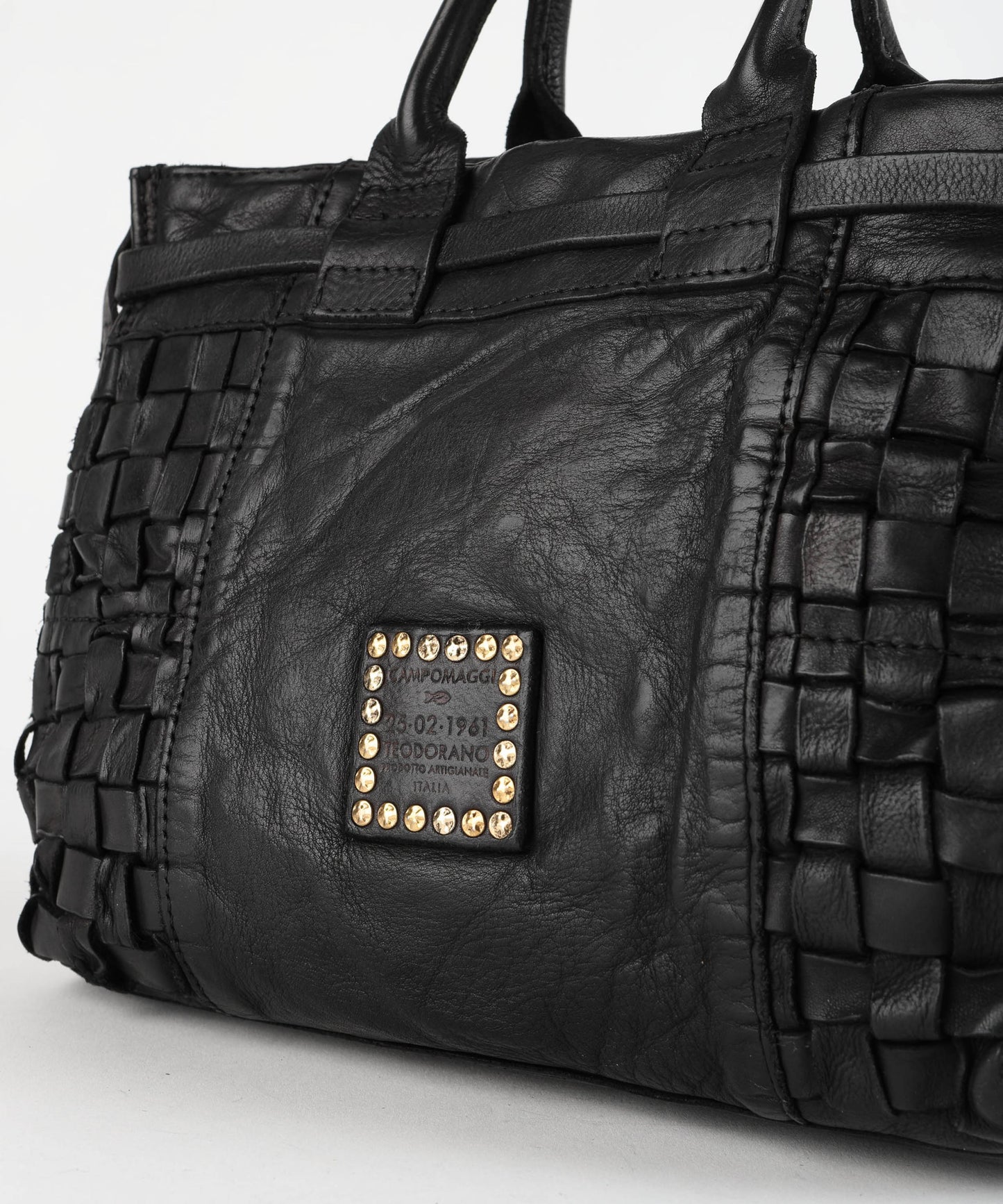 CAMPOMAGGI Shopper piccola intrecciata