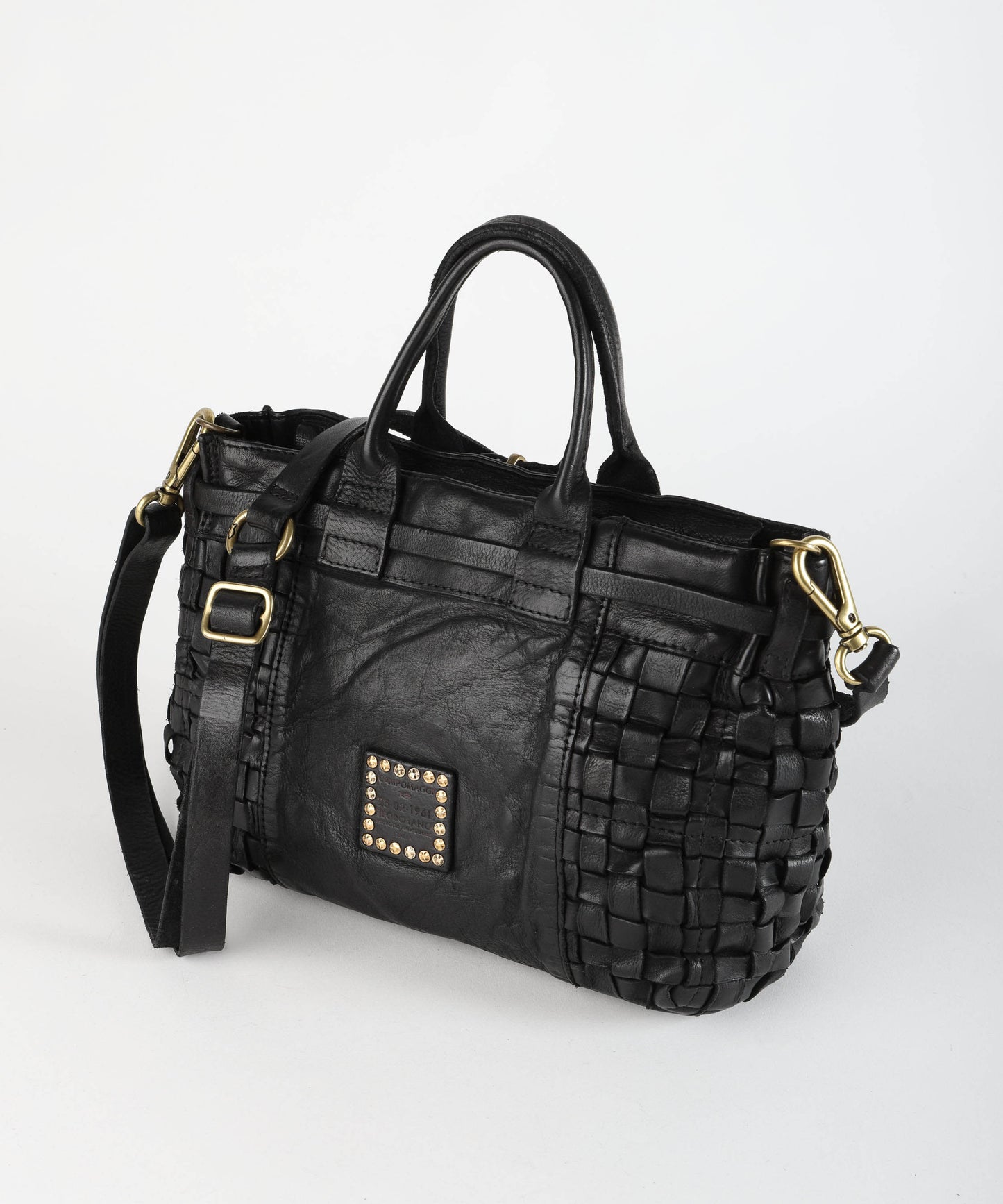 CAMPOMAGGI Shopper piccola intrecciata