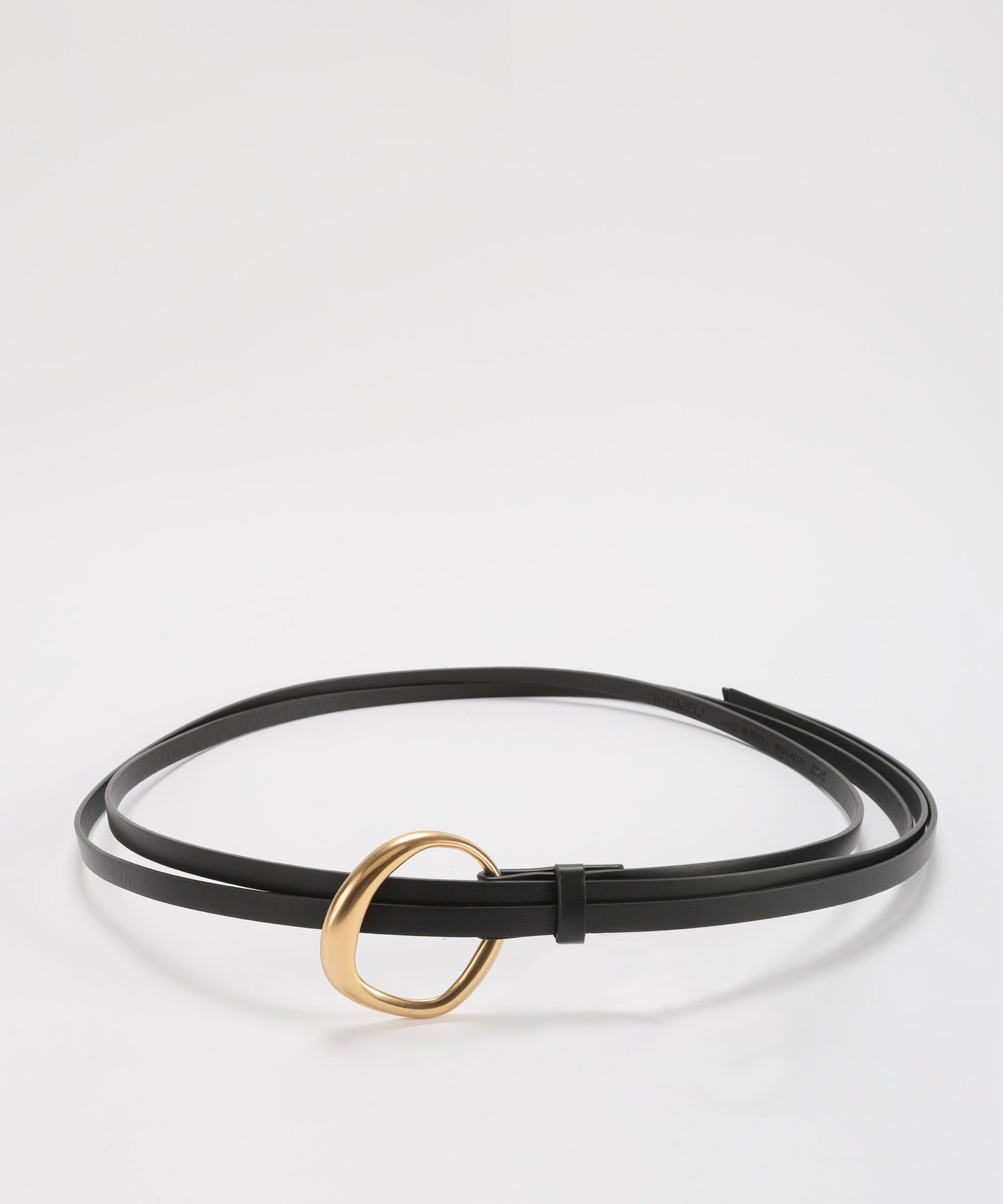 MEIMEI Cintura sottile fibbia scultura oro