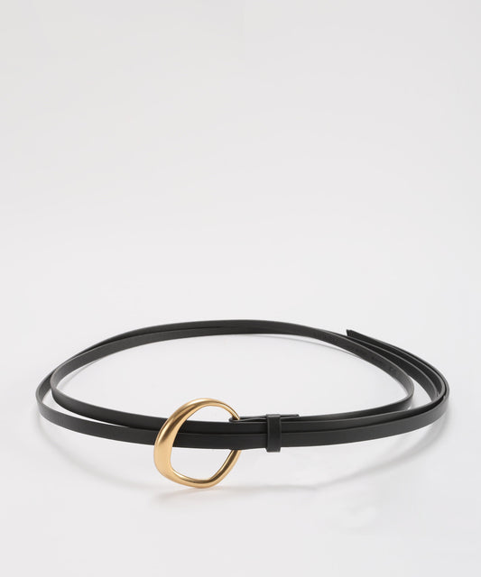 MEIMEI Cintura sottile fibbia scultura oro