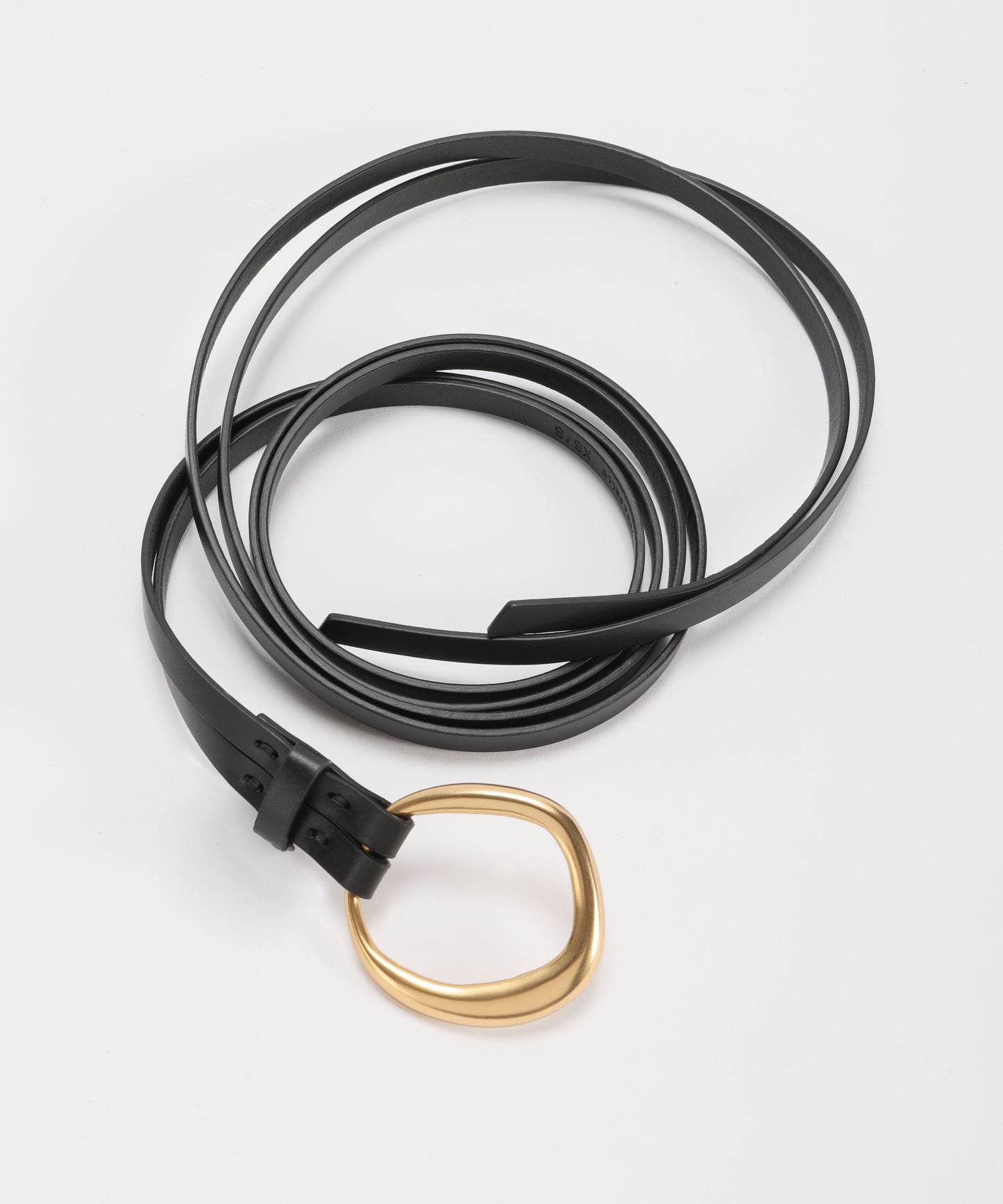 MEIMEI Cintura sottile fibbia scultura oro