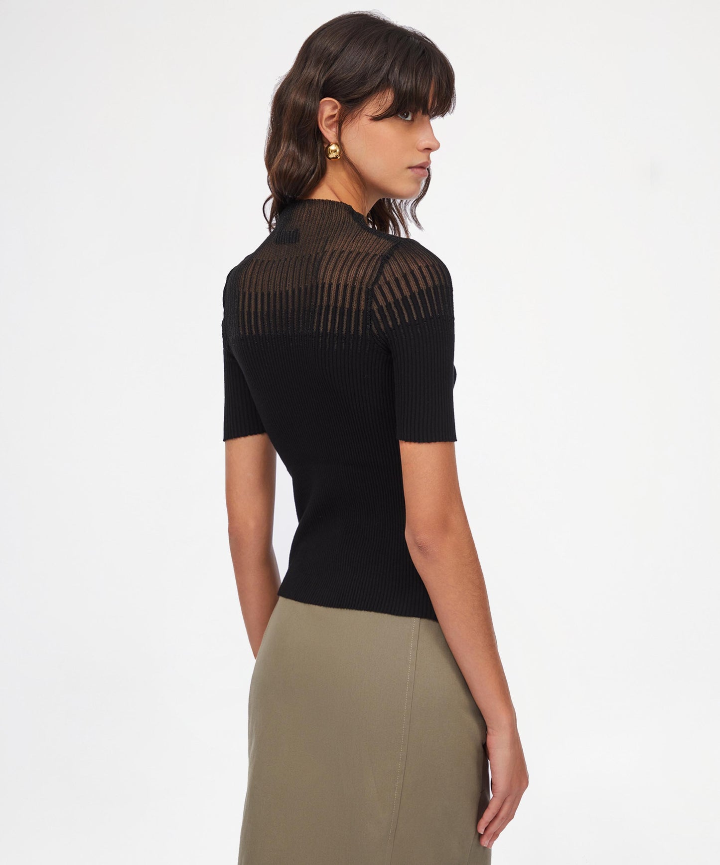LIUJO BLACK Maglia a costine