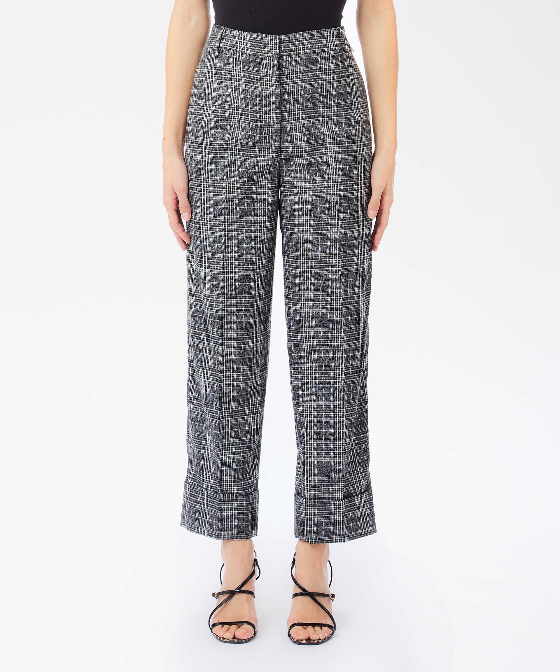 LIUJO BLACK Pantalone principe di galles