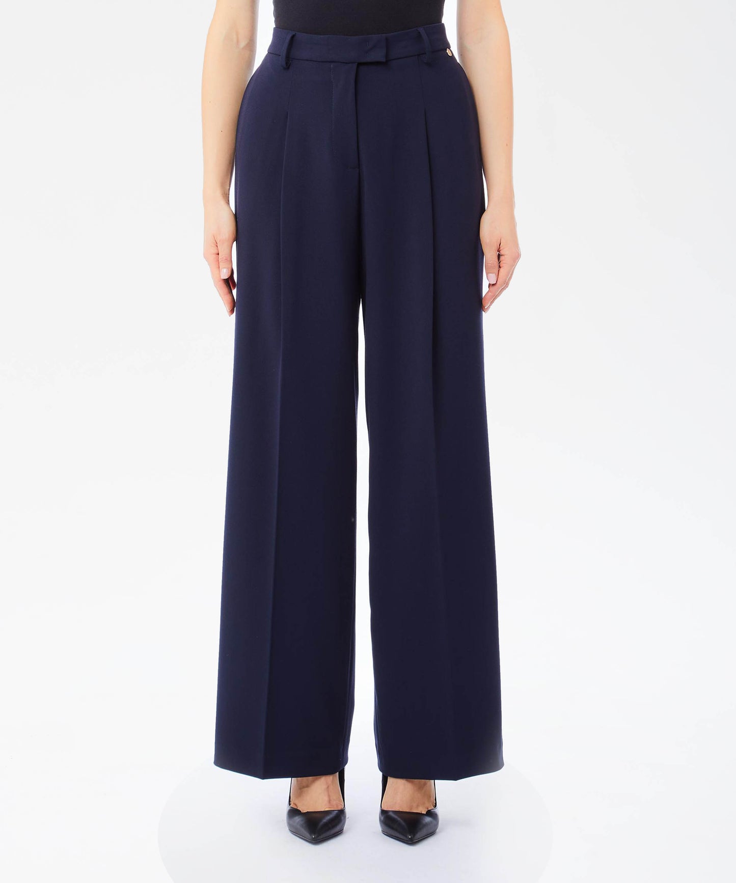 LIUJO BLACK Asparago Palazzo trousers