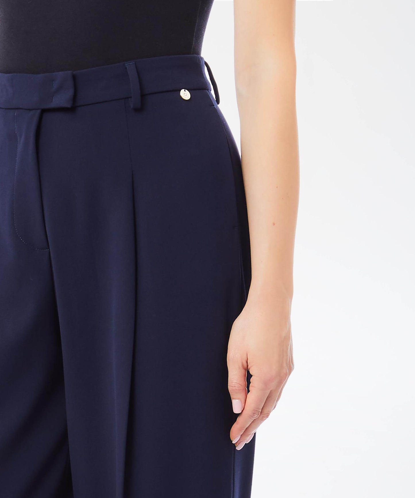 LIUJO BLACK Asparago Palazzo trousers