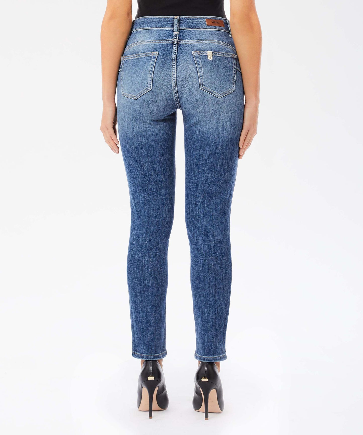 LIUJO denim High-Rise Skinny Jeans