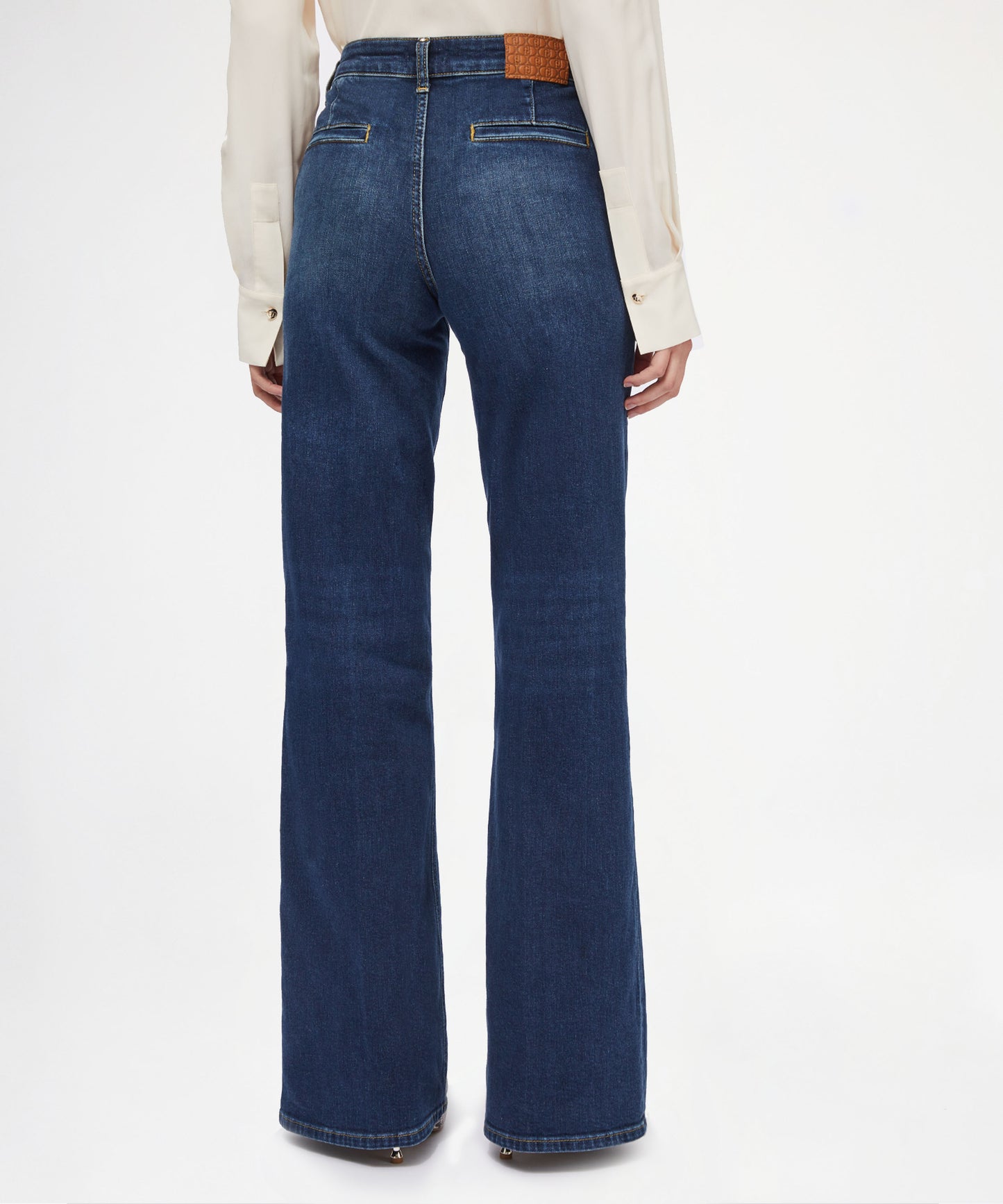 LIUJO denim Wide-Leg Jeans