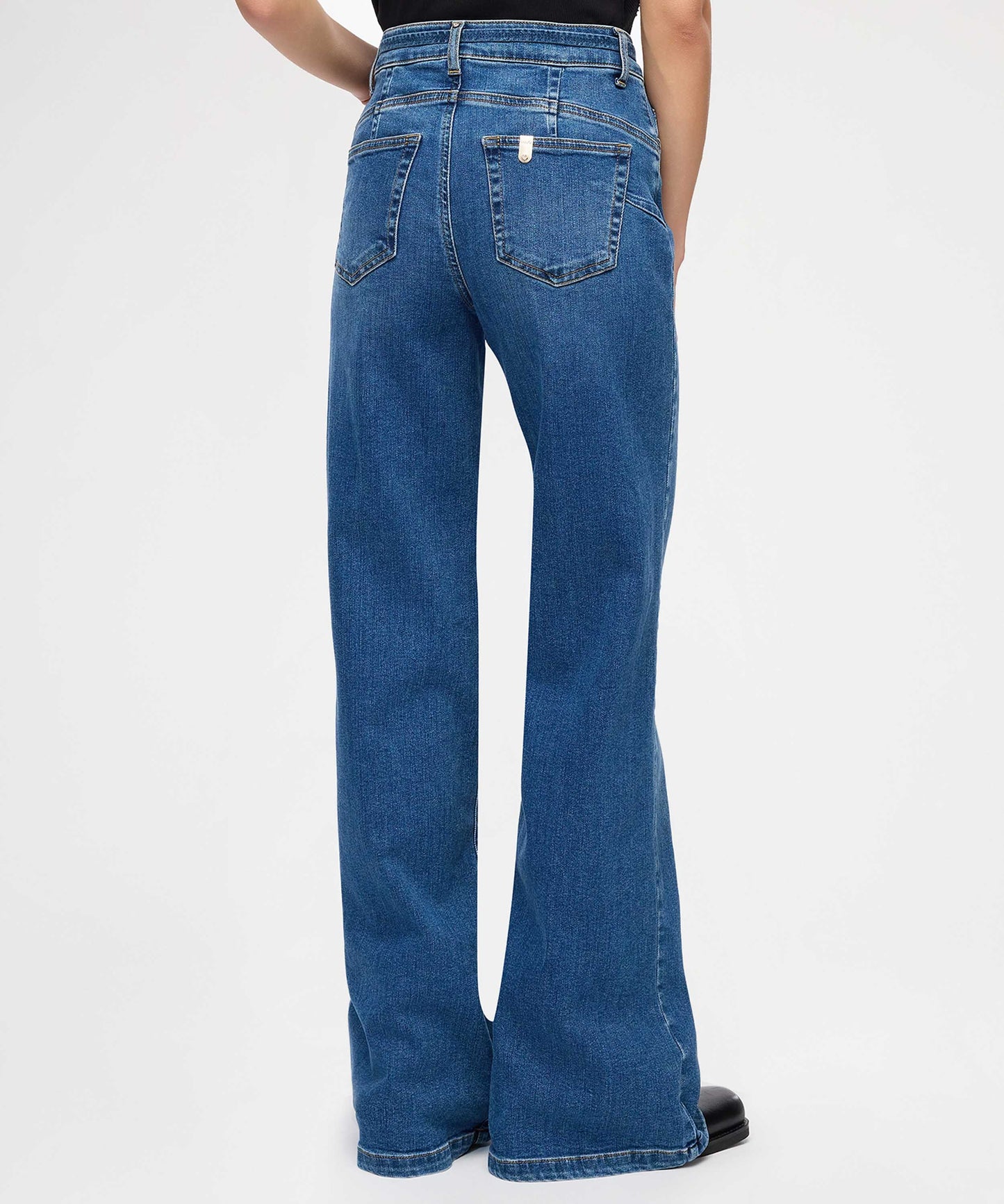 LIUJO denim Bubble Flare Jeans