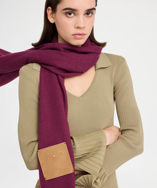 LIUJO SOFT Scarf with fringes