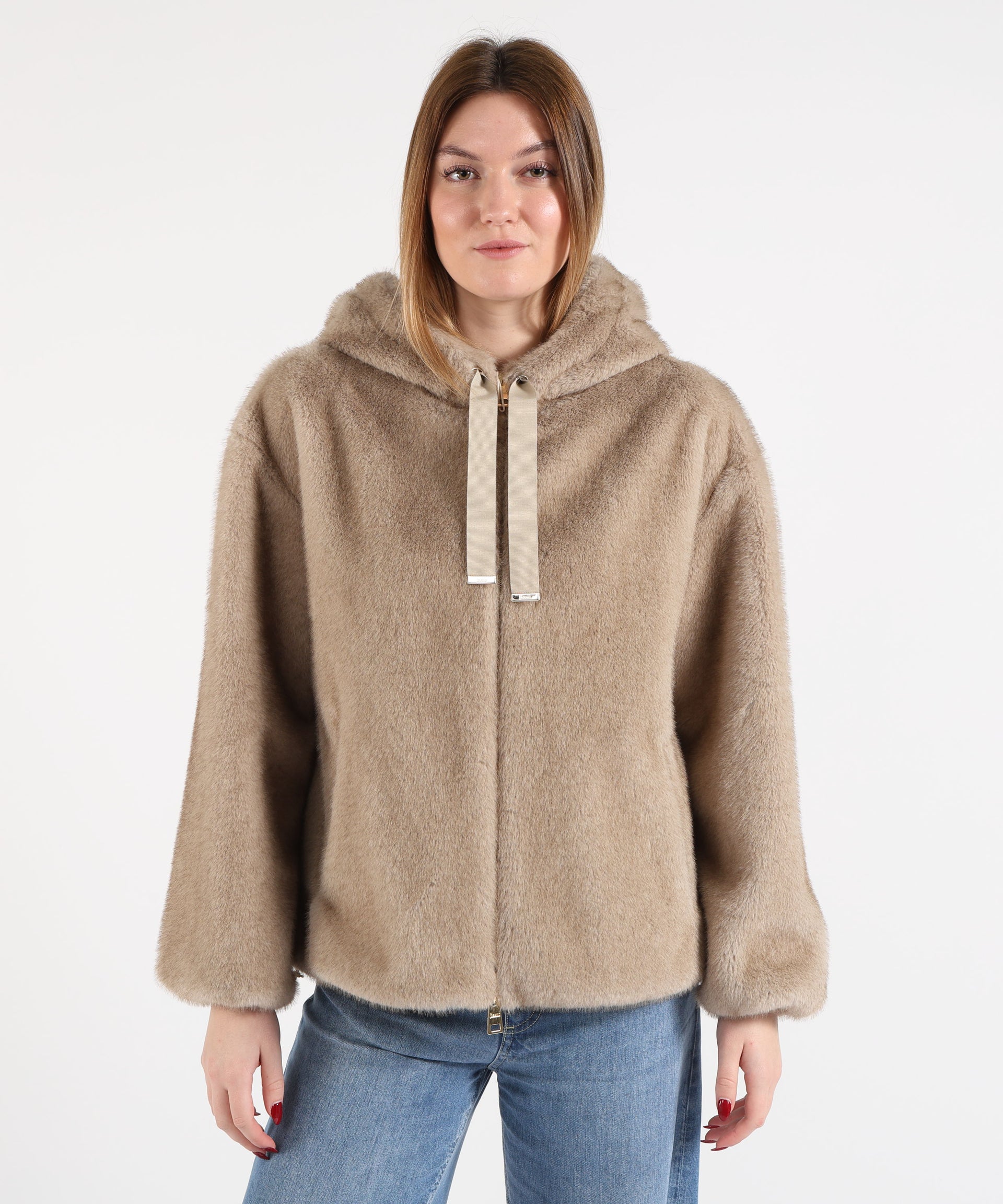 HERNO Bomber pelliccia sintetica