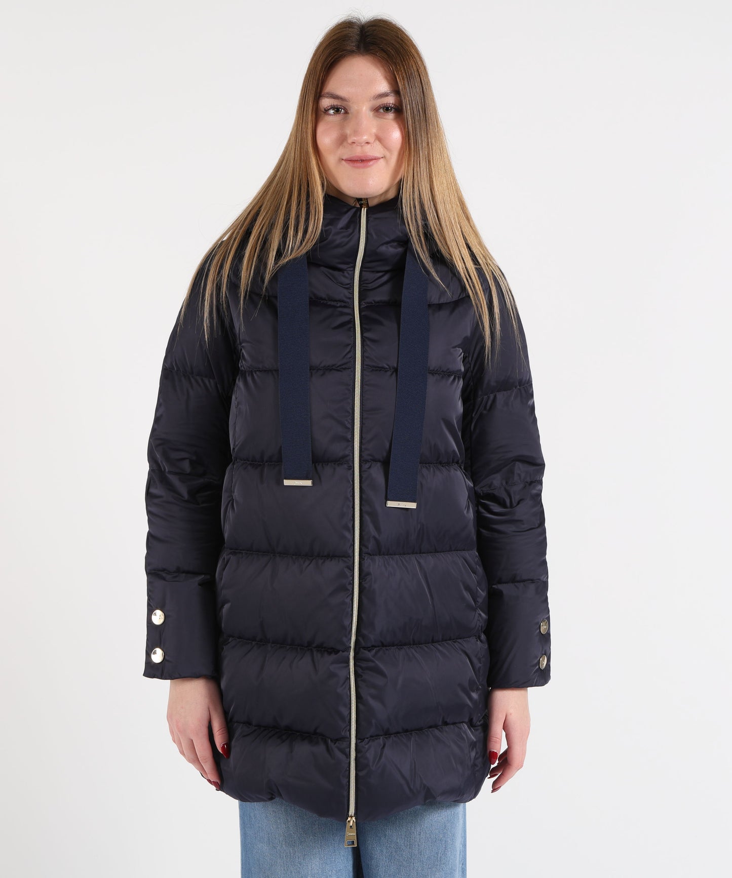 HERNO A-Shape Jacket in Satin