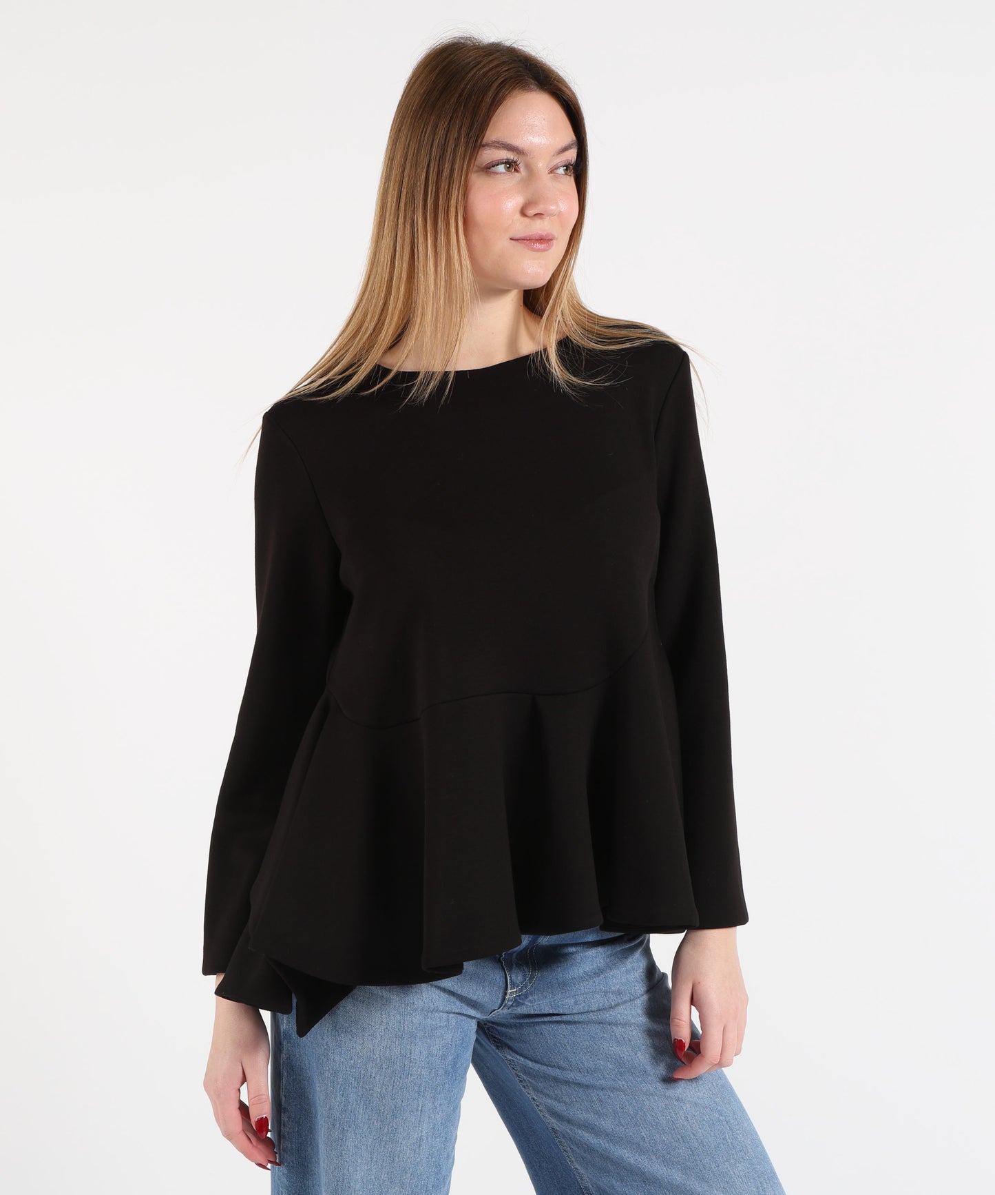 MEIMEI Round Neck Blouse