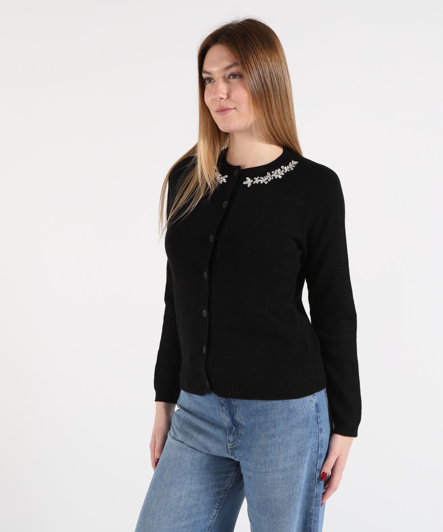 KAOS Cardigan con pietre