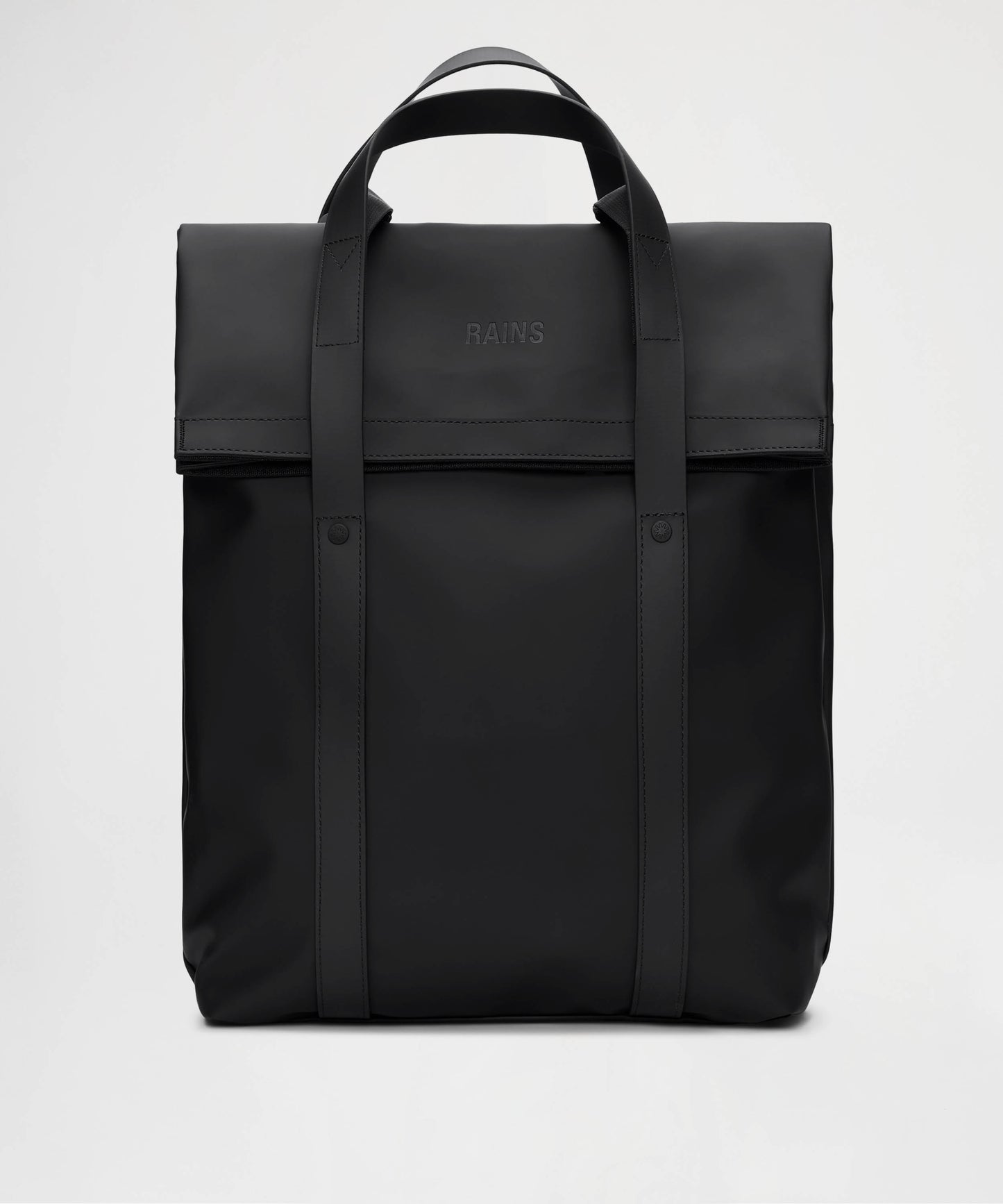 RAINS Zaino Uomo/Donna Rains Impermeabile con Chiusura Fold-Top