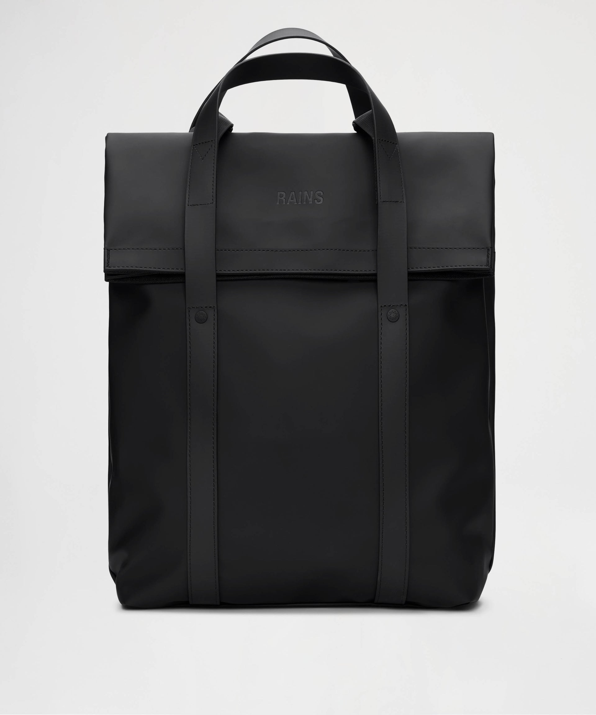RAINS Zaino Uomo/Donna Rains Impermeabile con Chiusura Fold-Top