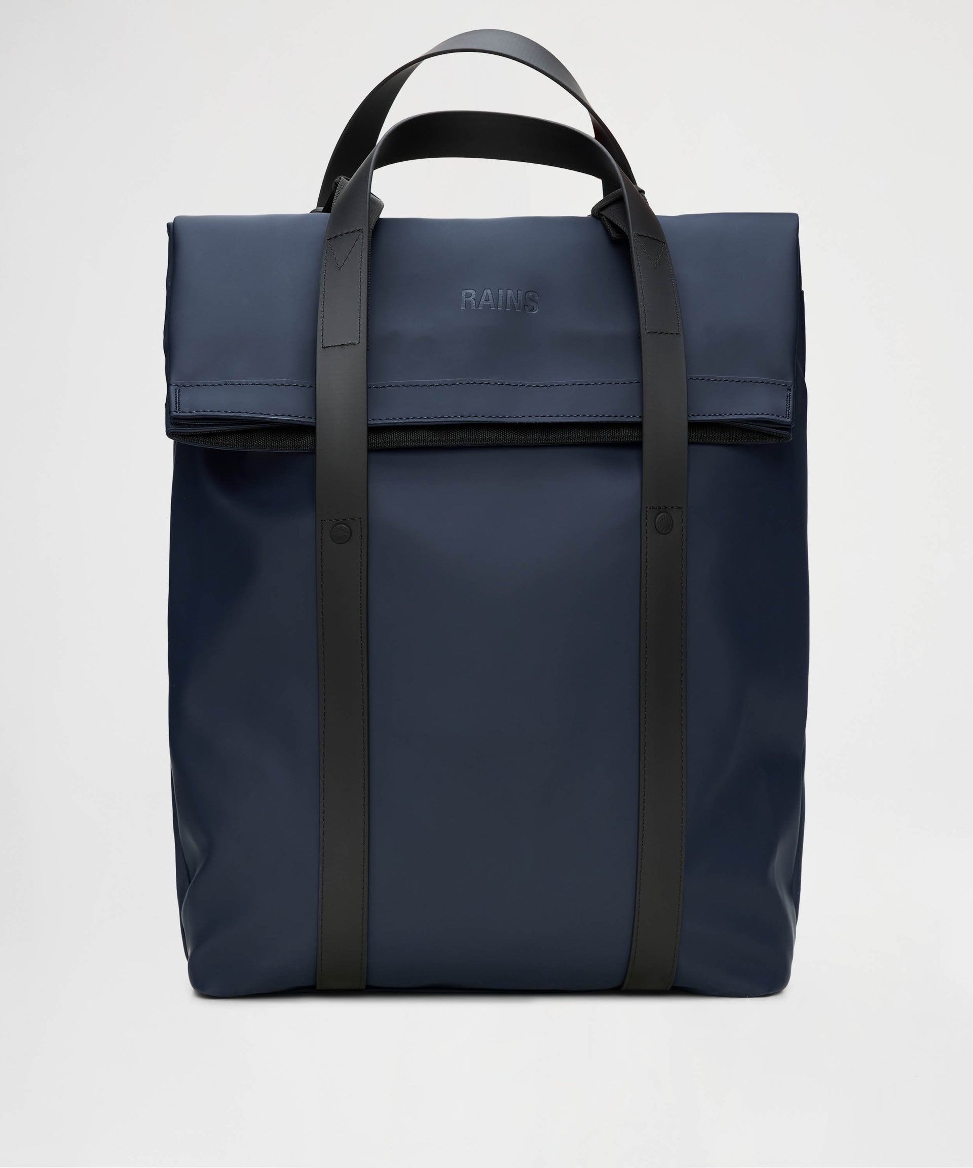 RAINS Zaino Uomo/Donna Rains Impermeabile con Chiusura Fold-Top