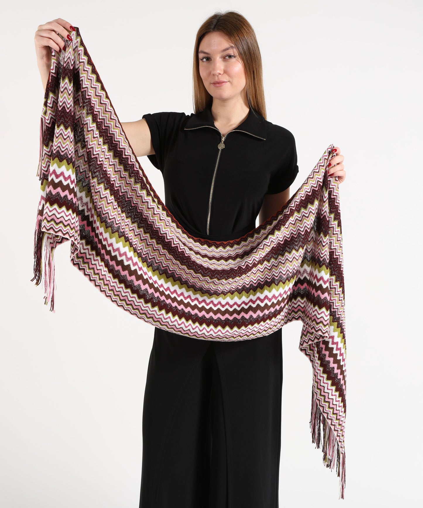 MISSONI Sciarpa Donna Fantasia Geometrica