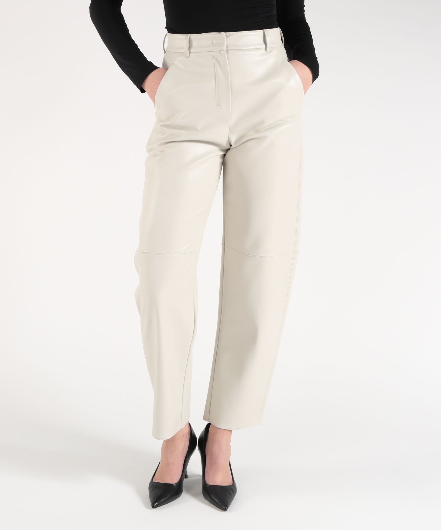 'S MAX MARA Pantalone effetto pelle sospiro