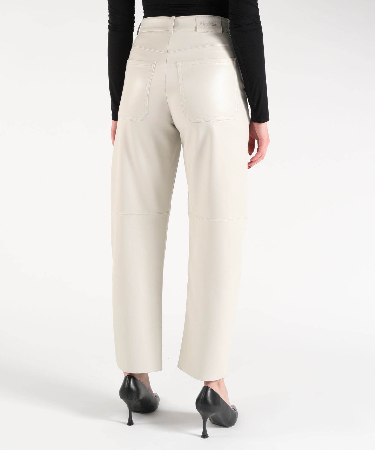 'S MAX MARA Pantalone effetto pelle sospiro