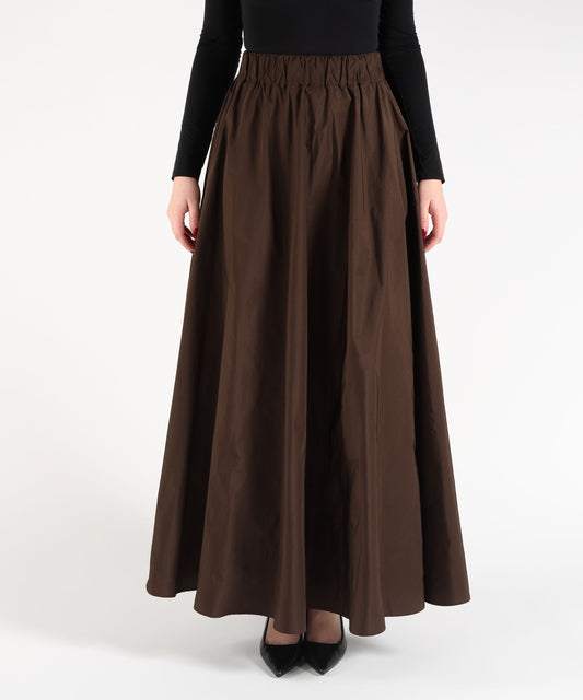 P.A.R.O.S.H. Gonnellone Donna Ampio con Elastico in Vita e Tasche Laterali