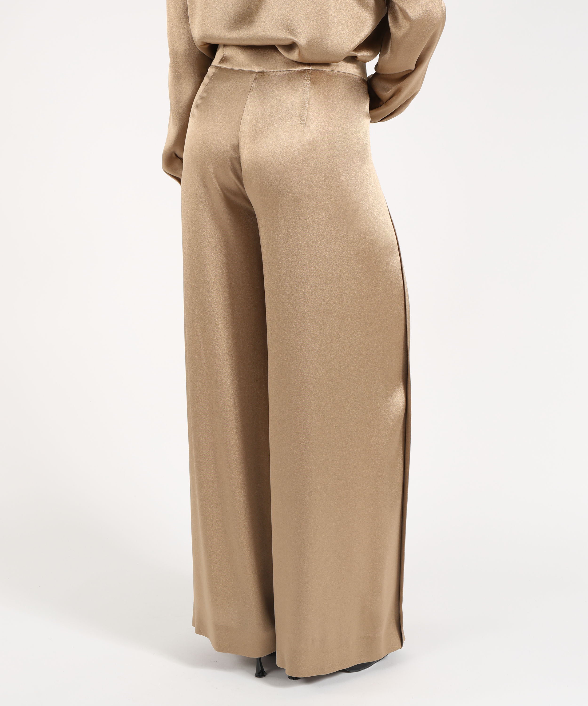 ALBERTA FERRETTI pantalone raso con pieghe