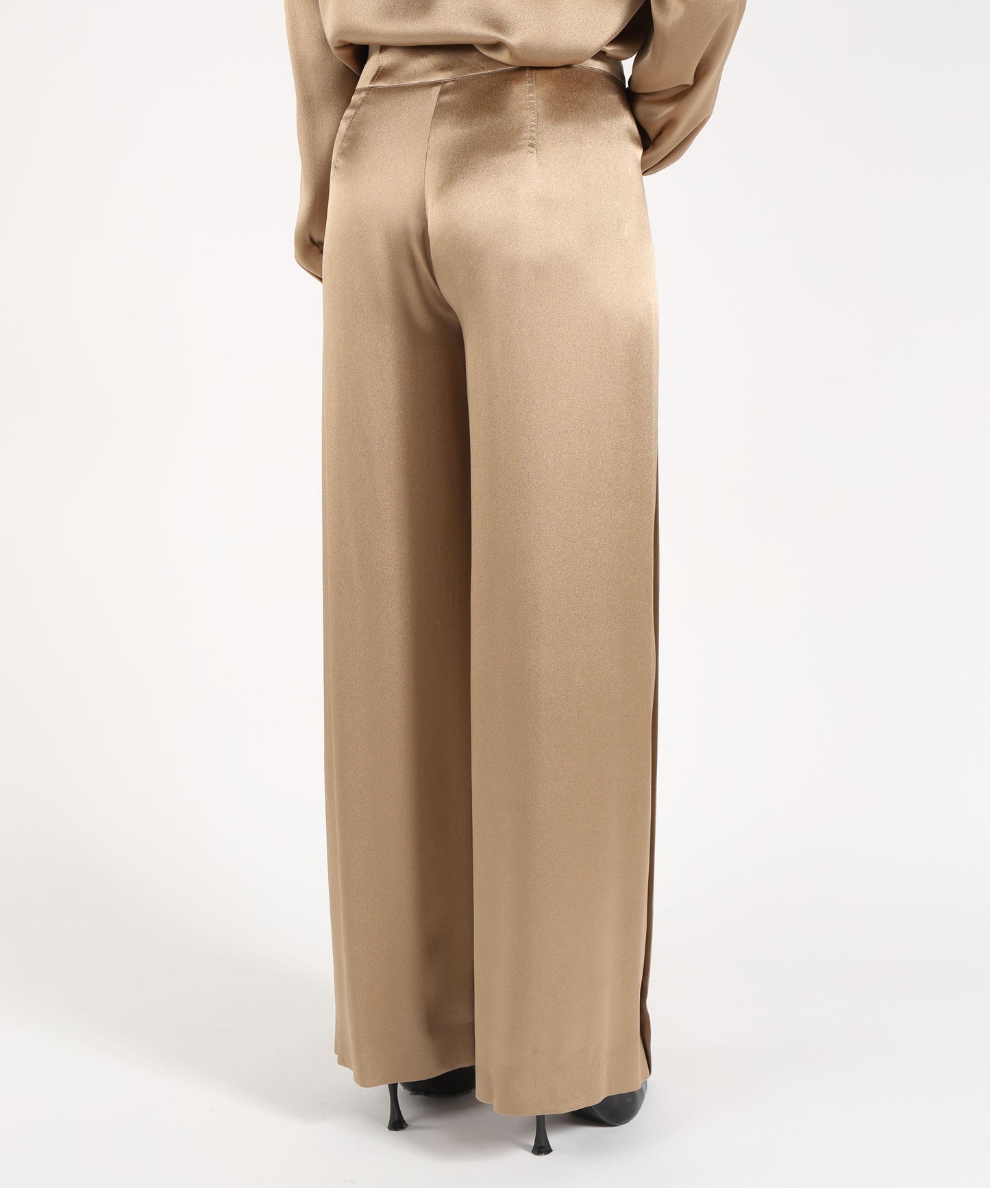 ALBERTA FERRETTI pantalone raso con pieghe