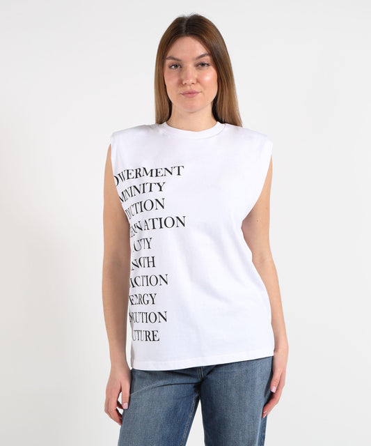 ELISABETTA FRANCHI T-shirt in jersey con stampa lettering