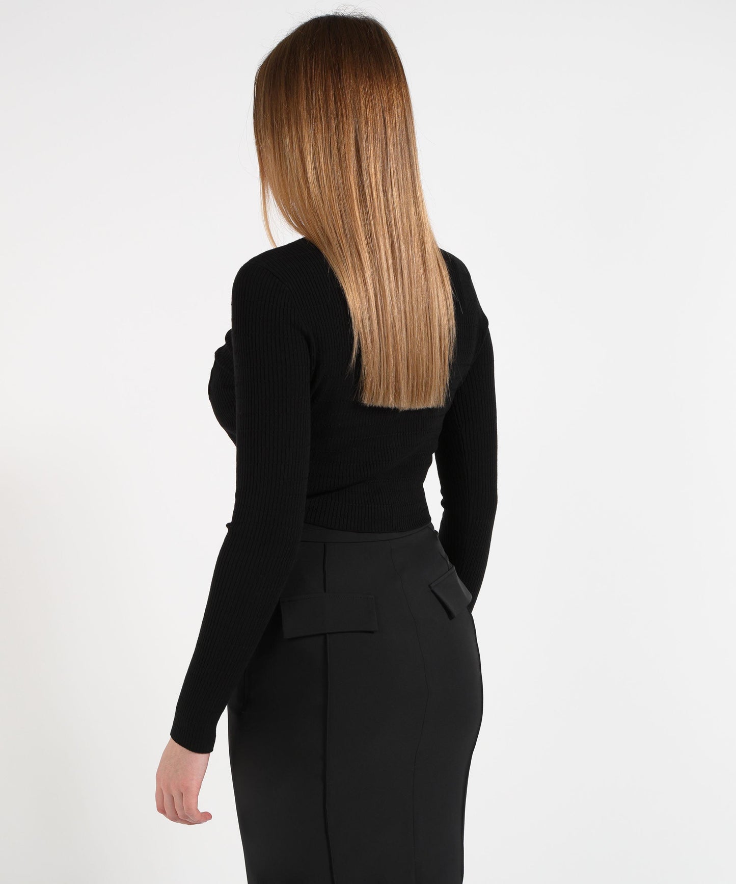 ELISABETTA FRANCHI Cardigan in maglia a micro-trecce