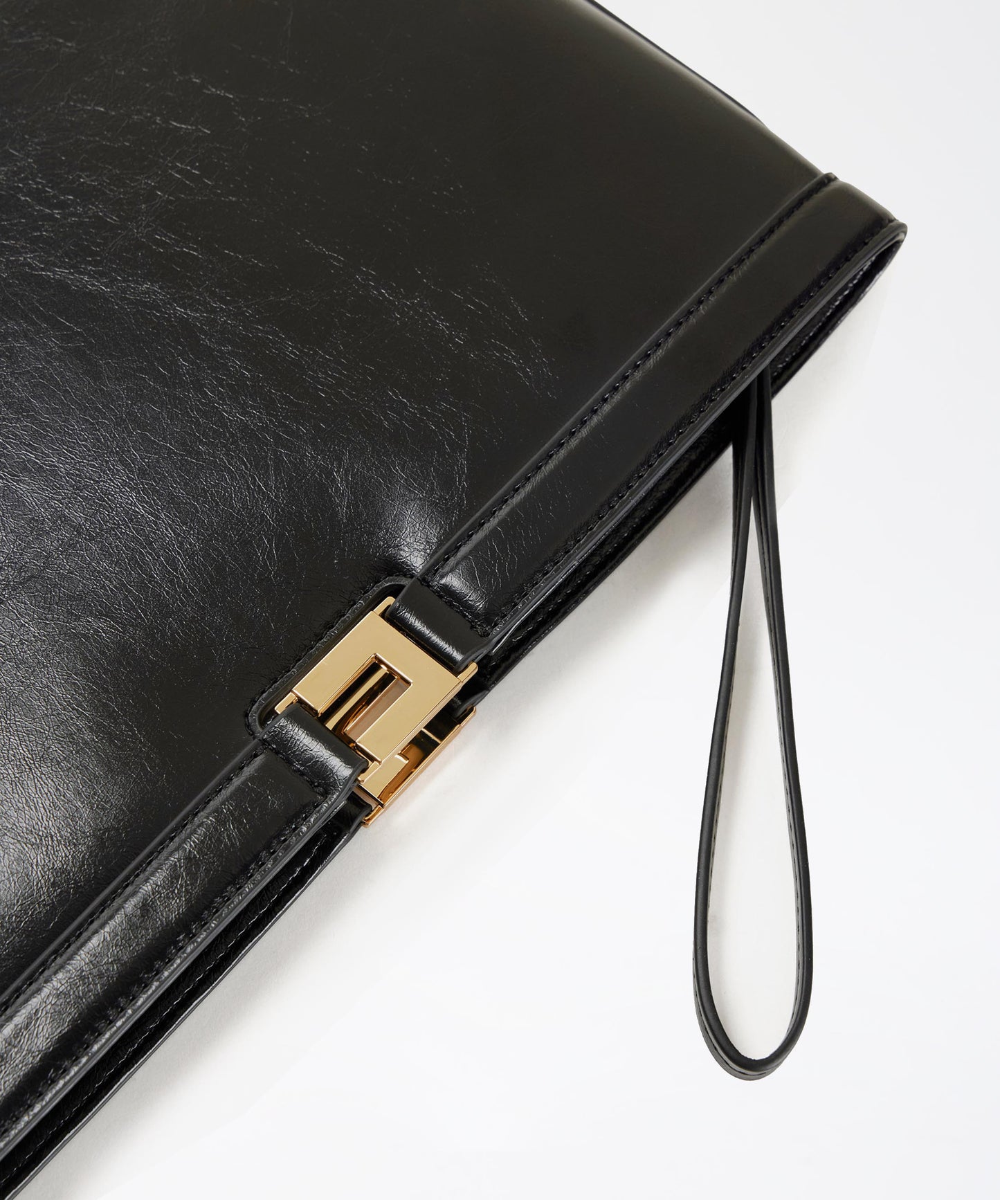 ELISABETTA FRANCHI Borsa a busta effetto naplak