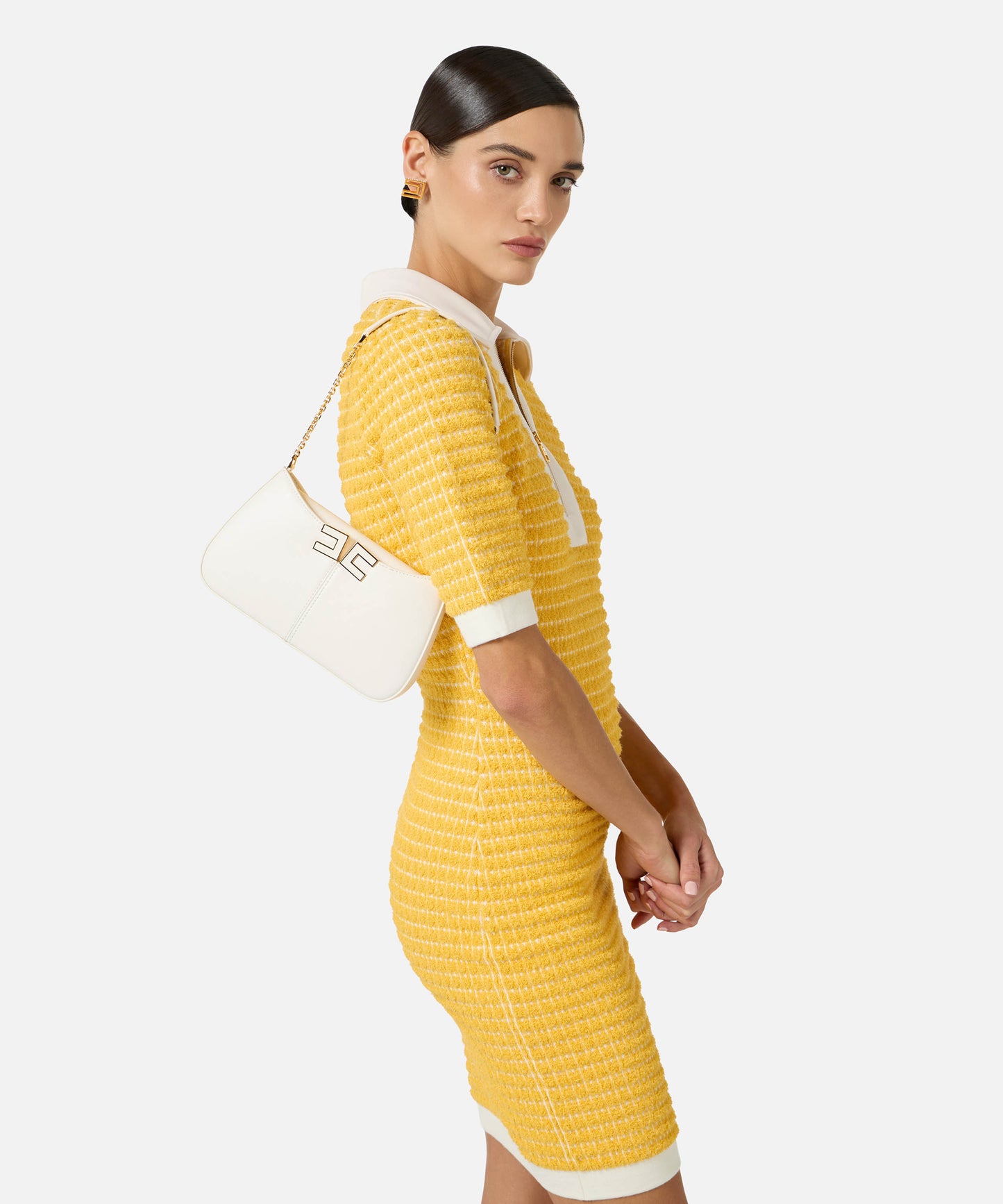 ELISABETTA FRANCHI Borsa a spalla con dettaglio logo