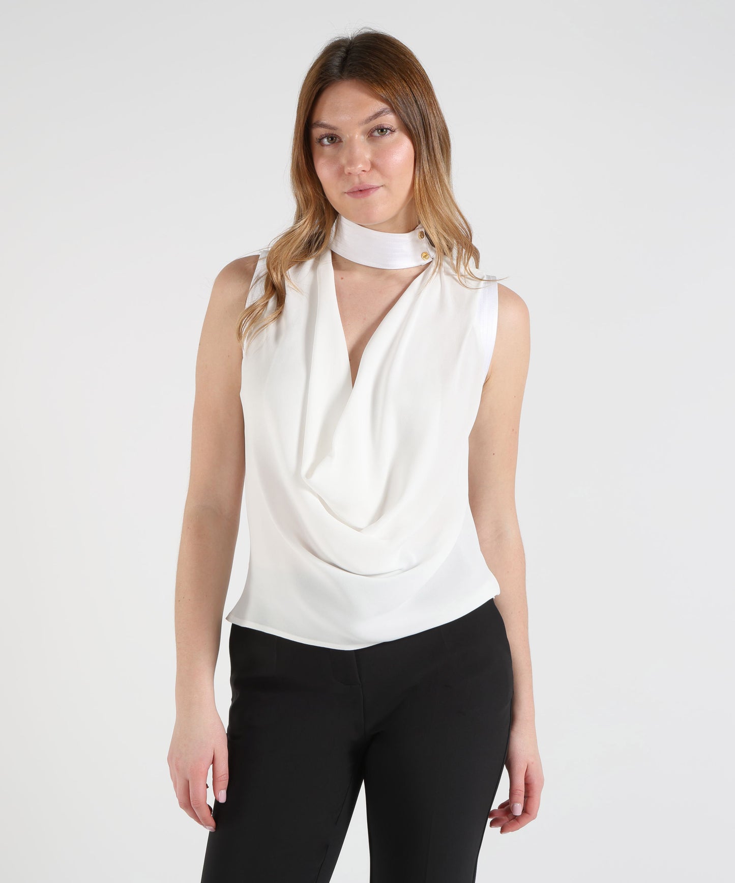 ELISABETTA FRANCHI Viscose Georgette Top