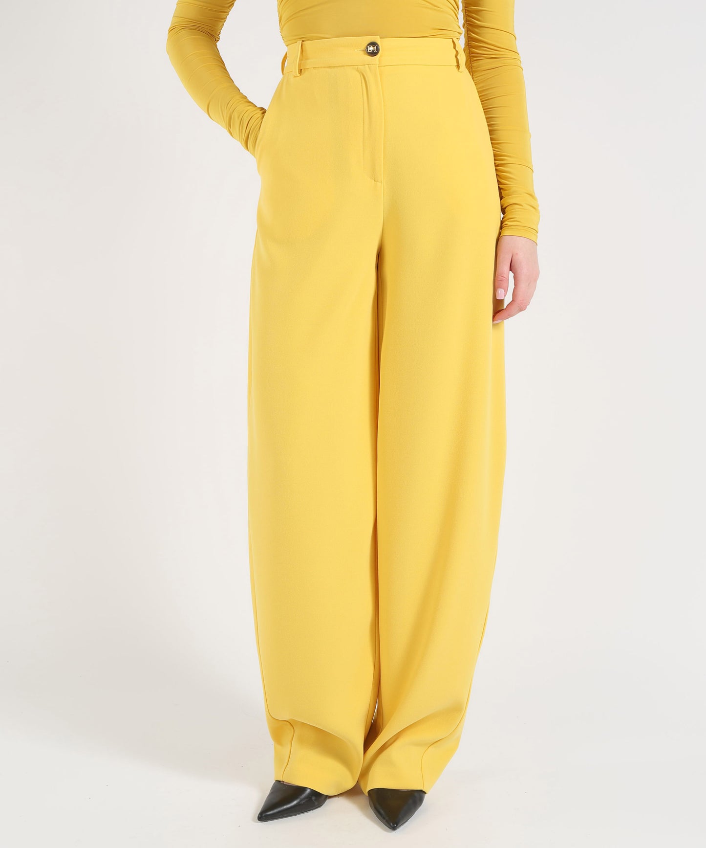 ELISABETTA FRANCHI Pantaloni in crêpe leggero