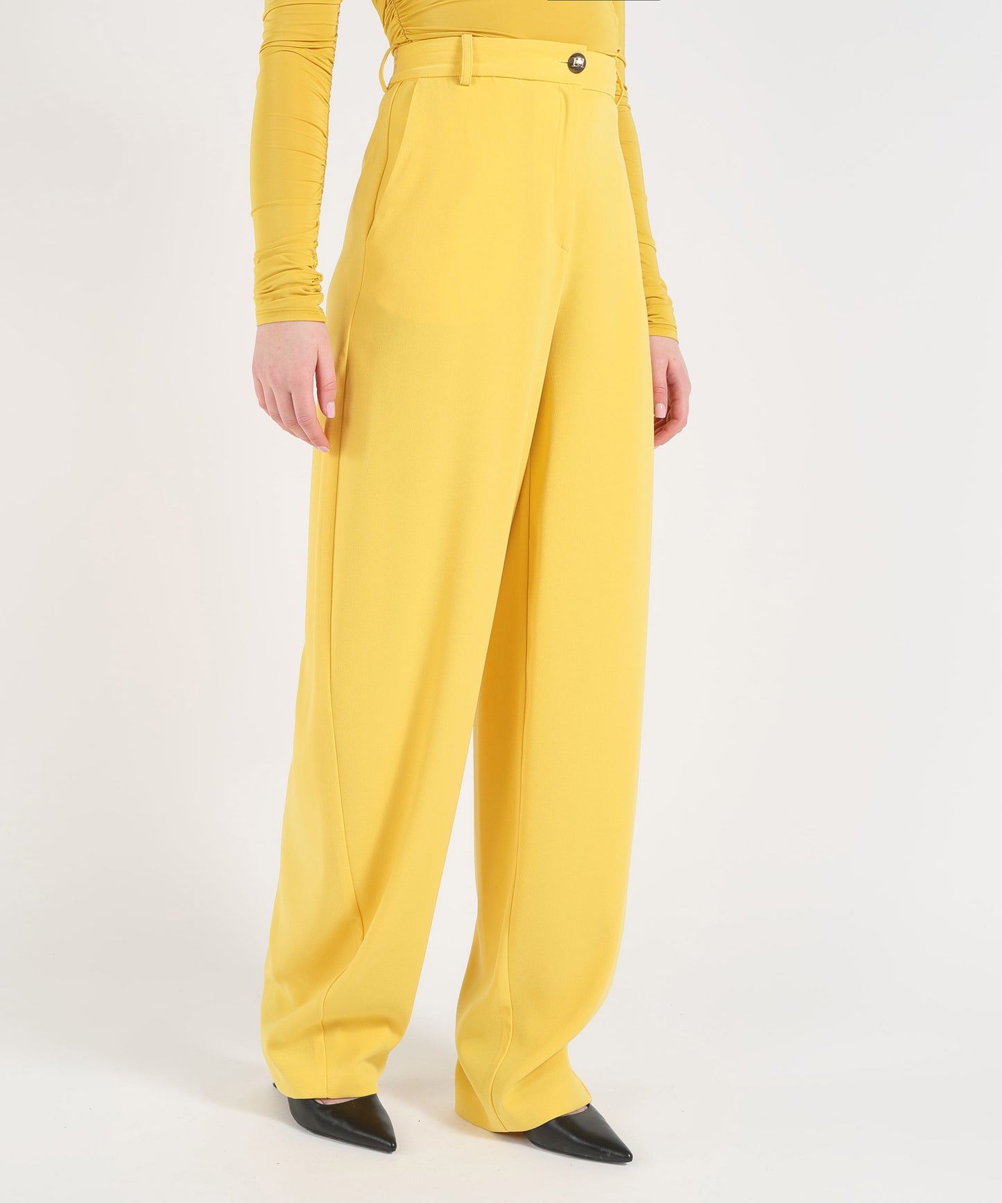 ELISABETTA FRANCHI Pantaloni in crêpe leggero